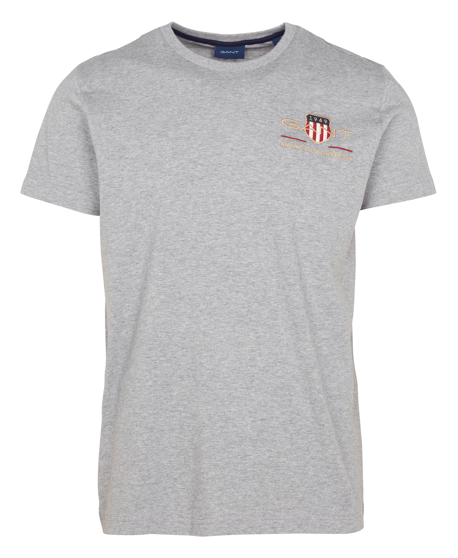 Round Neck Gris Mel Gant - Men 