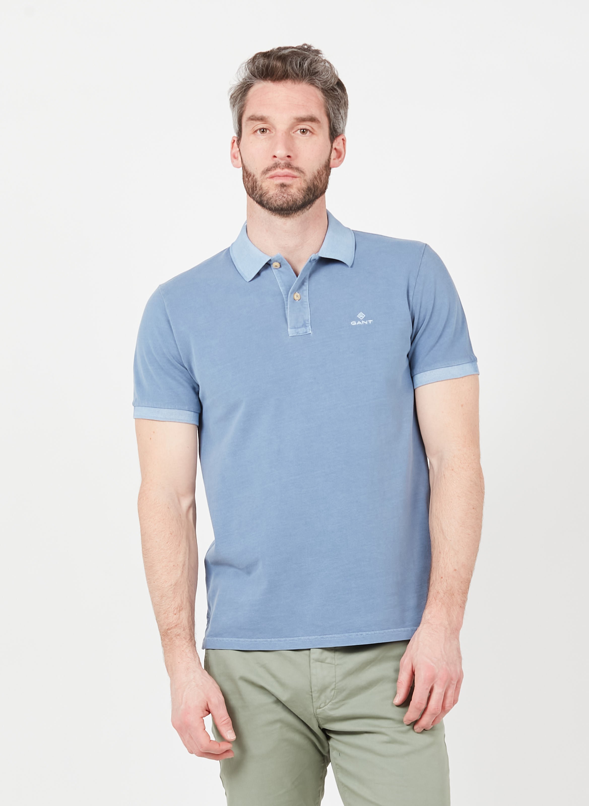 gant white polo