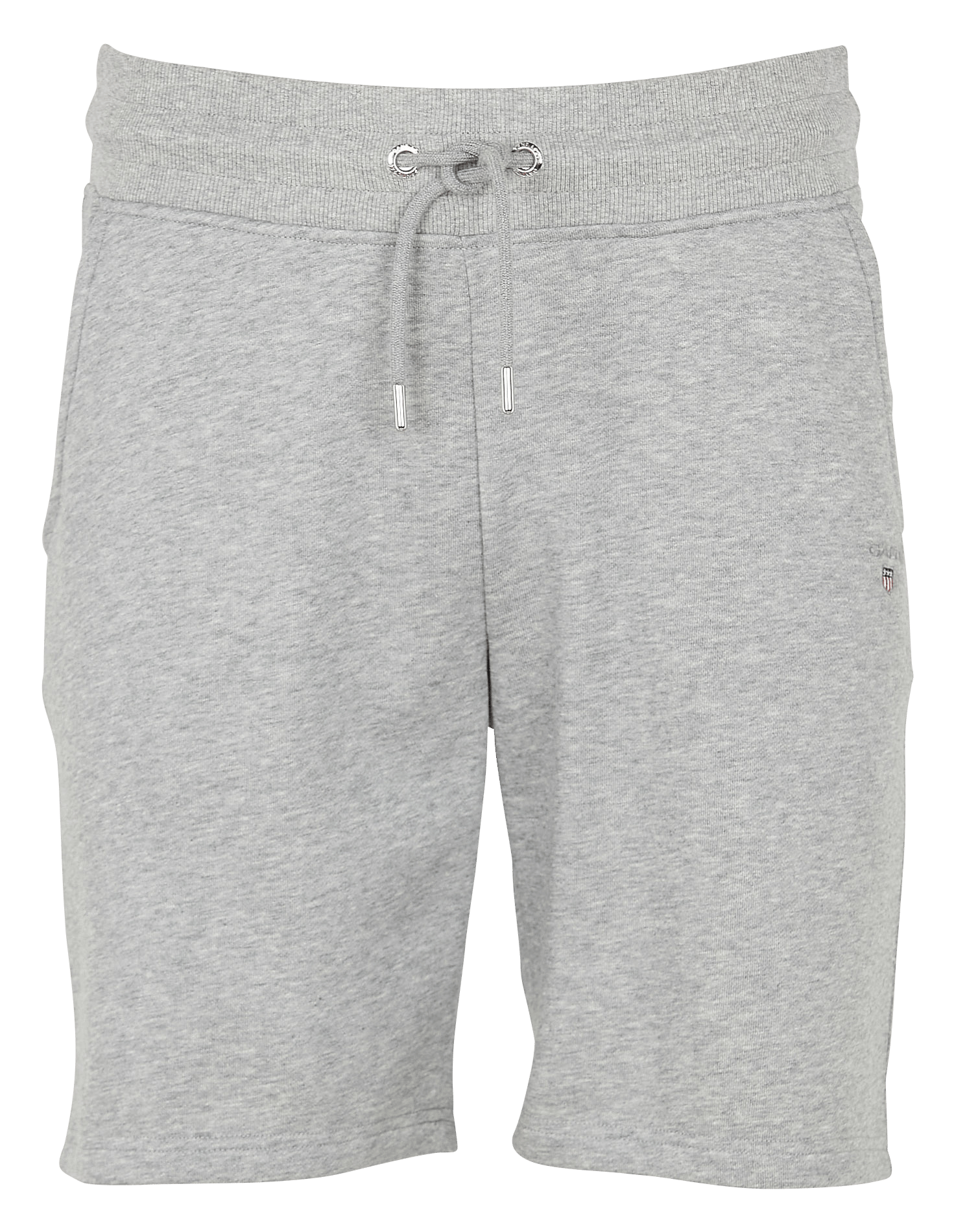 Straight Embroidered Cotton-blend Shorts Gris Mel Gant - Men | Place des  Tendances