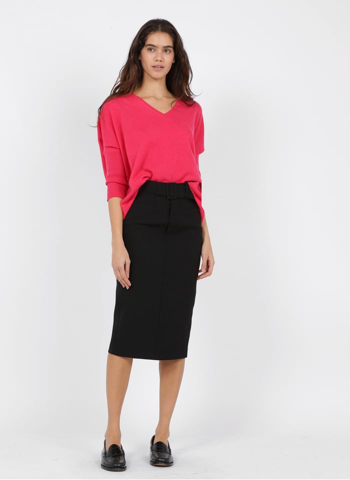 Belted Midi Skirt Noir Gerard Darel Women Place Des Tendances Belted Midi Skirt Noir Gerard Darel Women Place Des Tendances