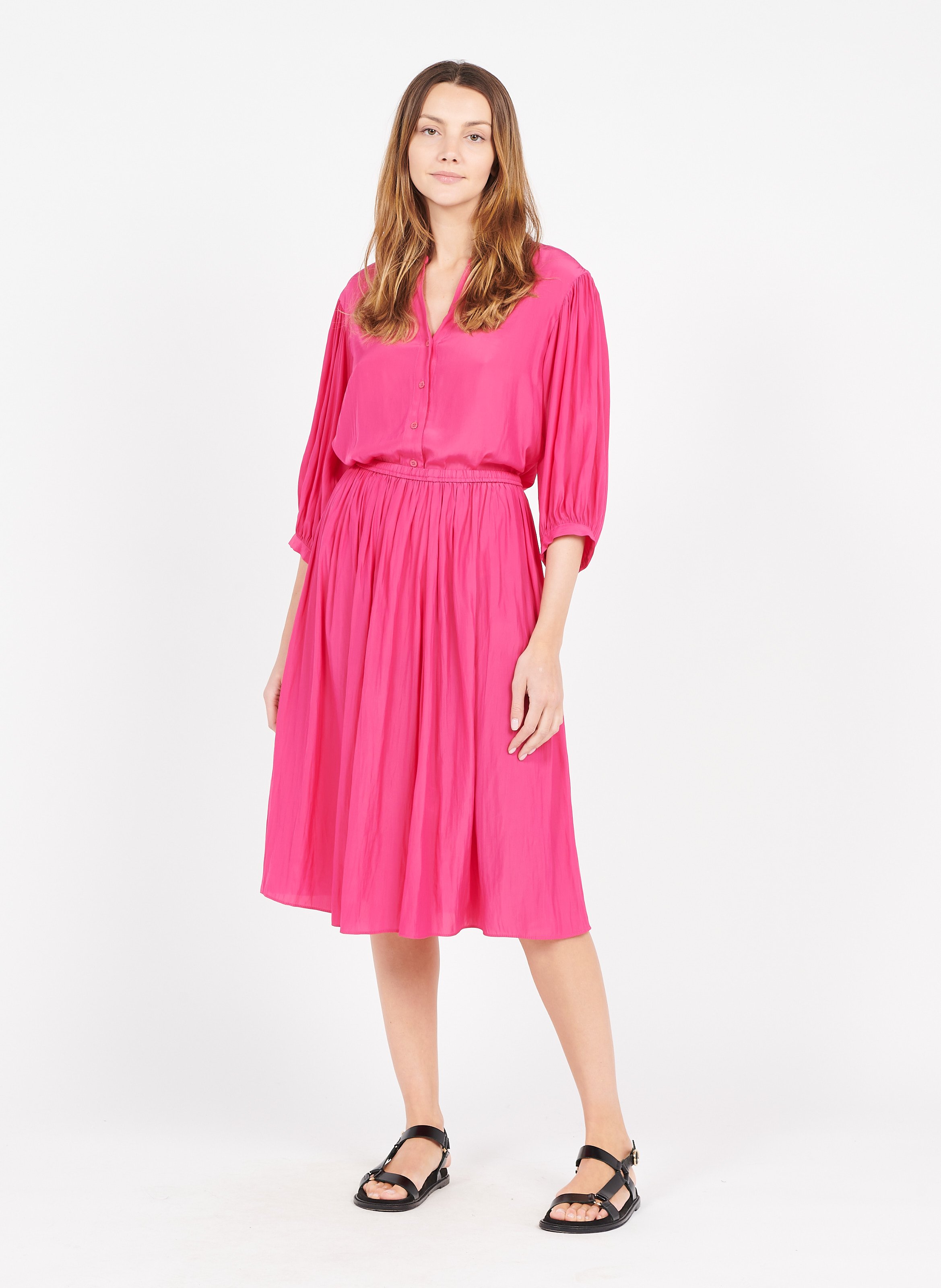 Sale Henley Shirt Fuchsia Gerard Darel 