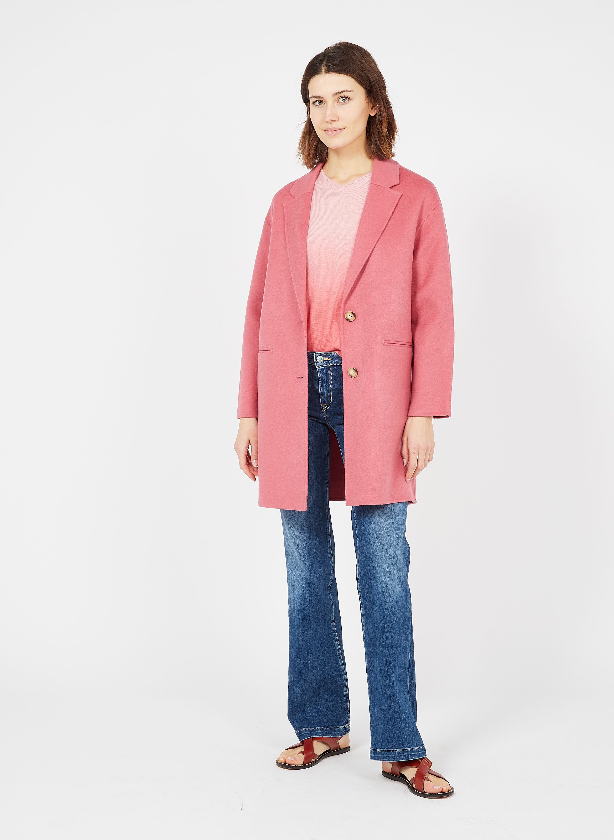 medium length wool coat