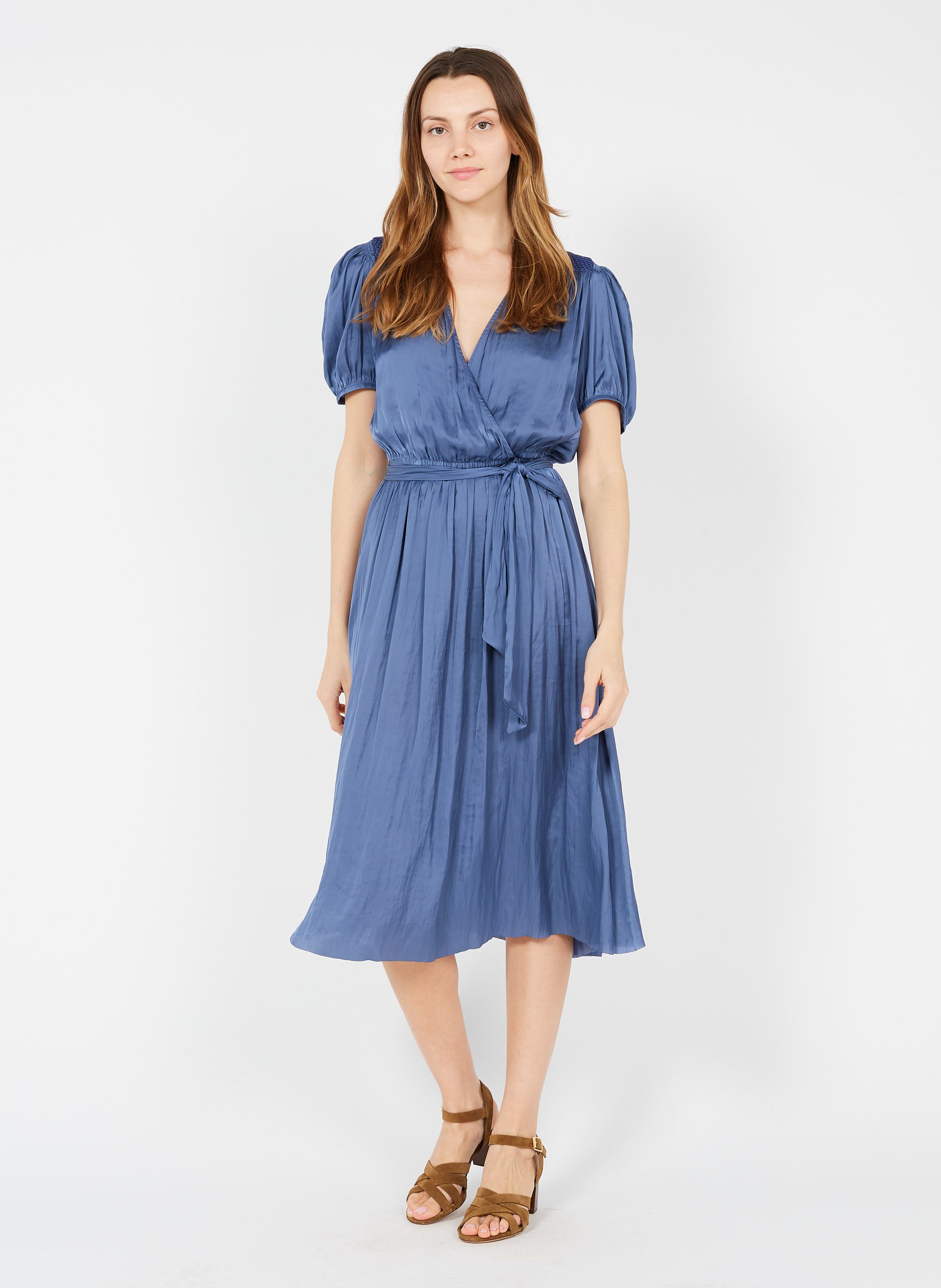 cotton summer wrap dress