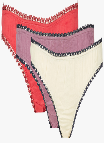 Pink Ruffled organic cotton panties