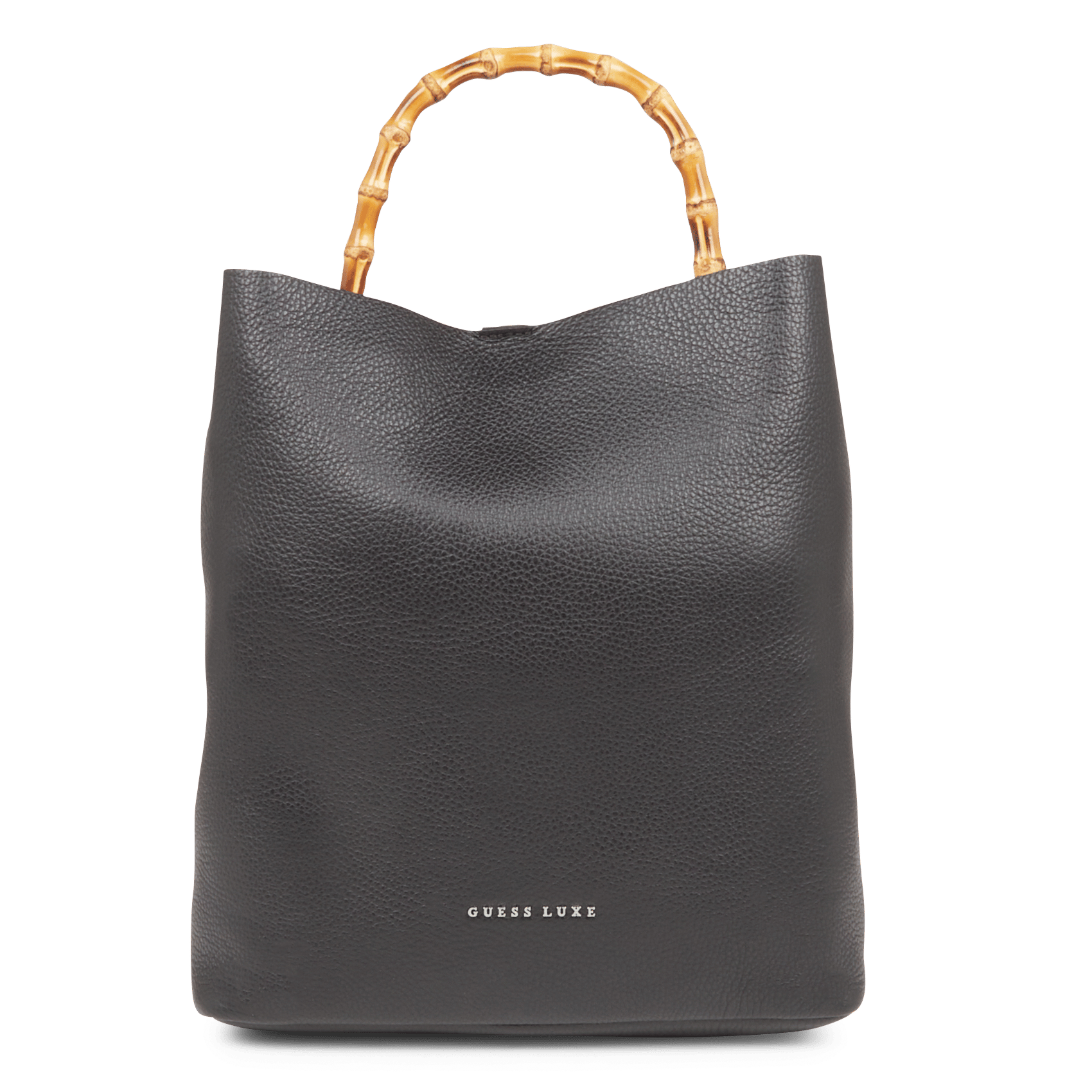 guess black bucket bag