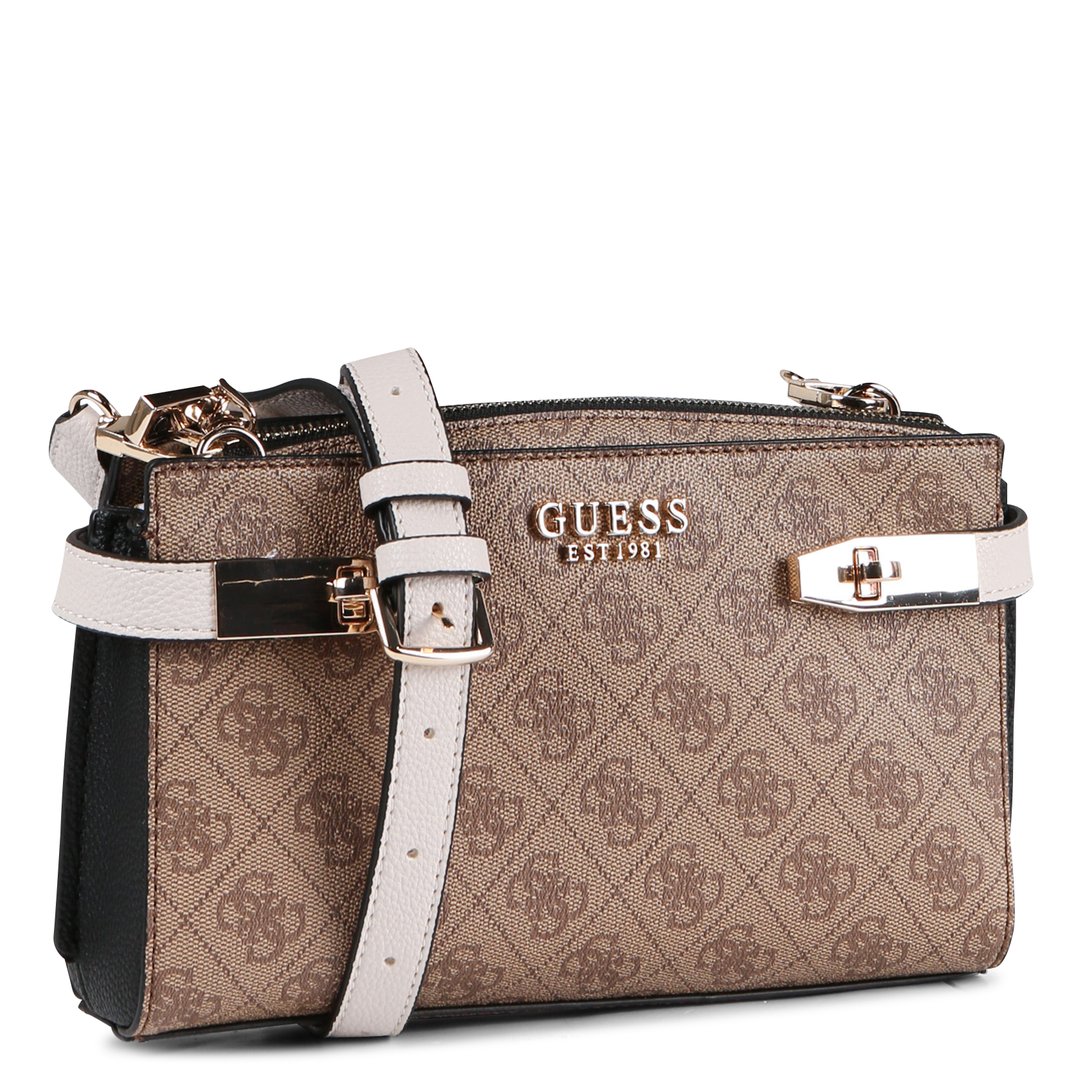 guess logo shoulder bag