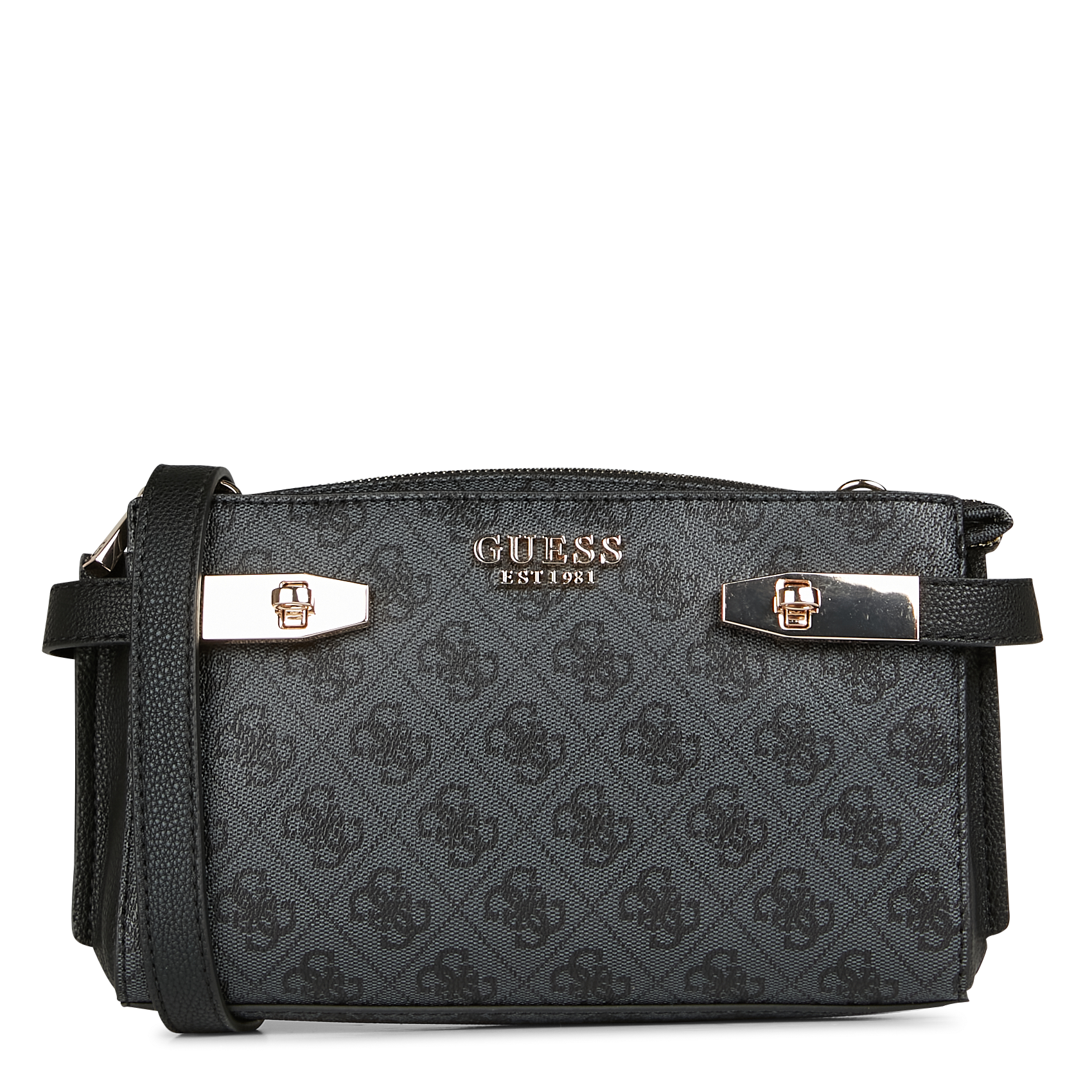 guess gray handbag