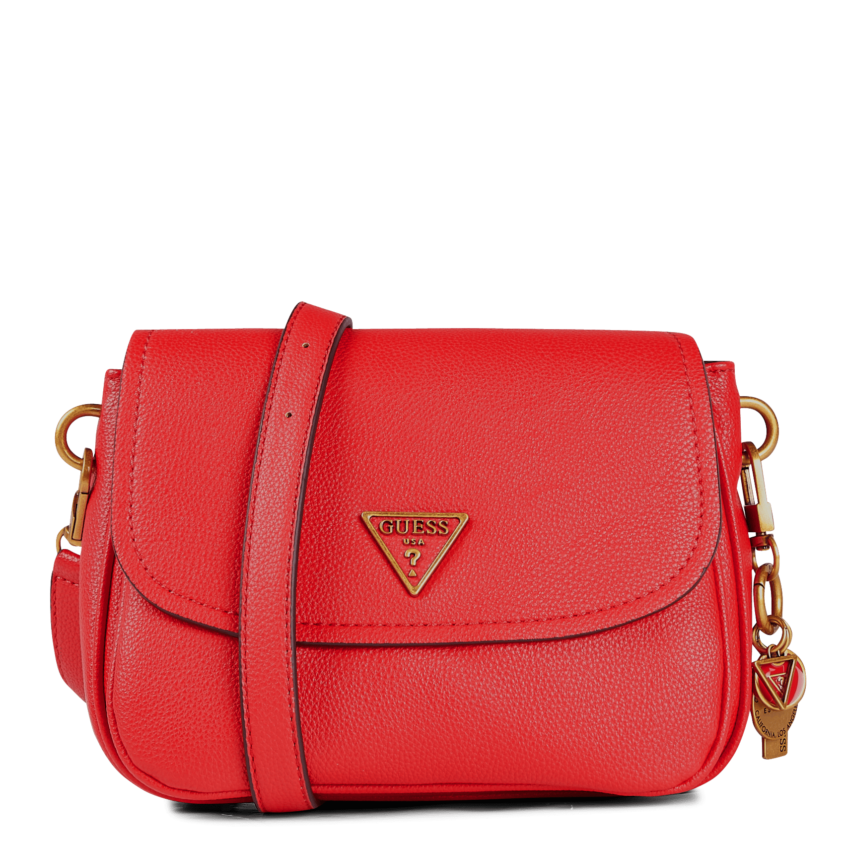 red guess bag