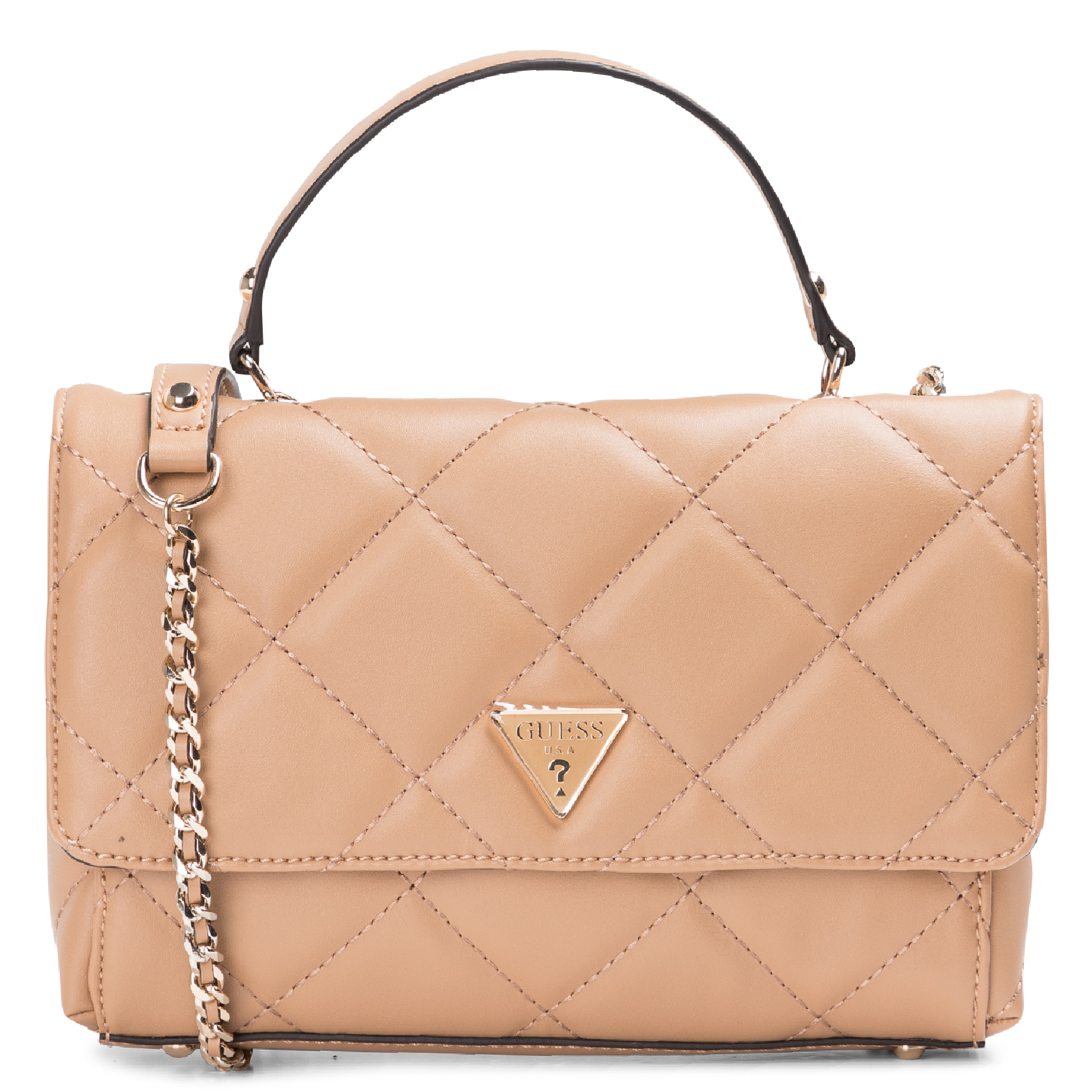 guess beige handbag