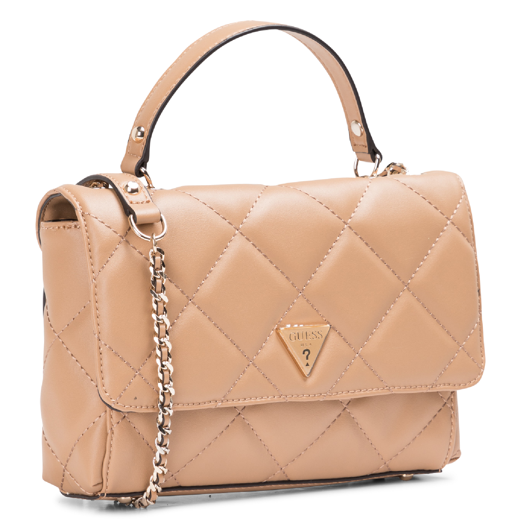 guess beige shoulder bag