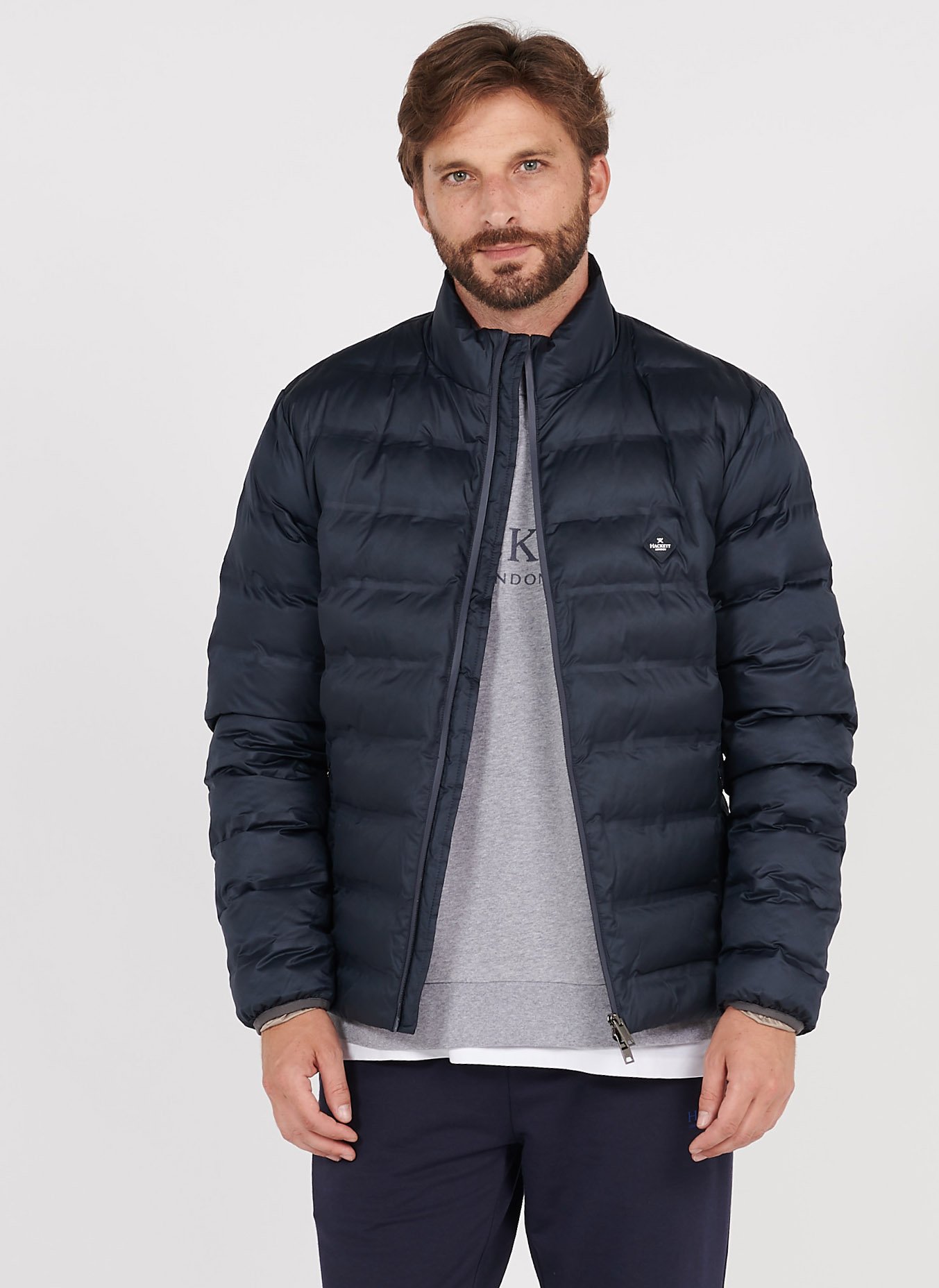 hackett padded blazer