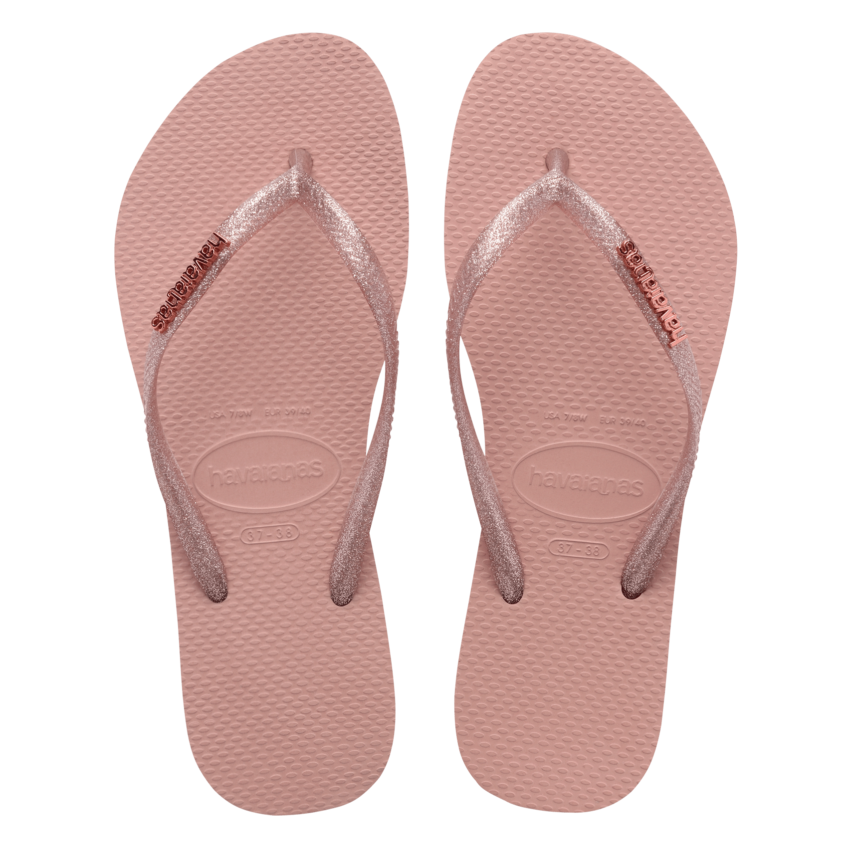 red havaianas slim flip flops