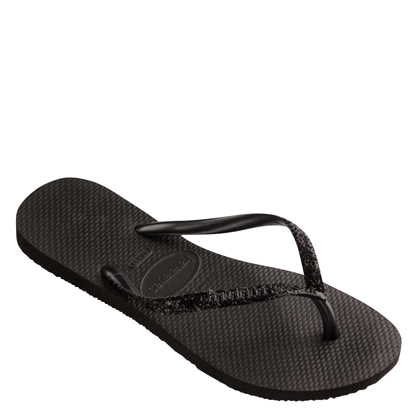 black slim fit havaianas