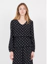 I CODE Imprimé Noir Cachemire Cravate Black