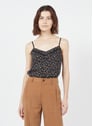 I CODE Imprimé Floral Noir Fleurette Milan Black