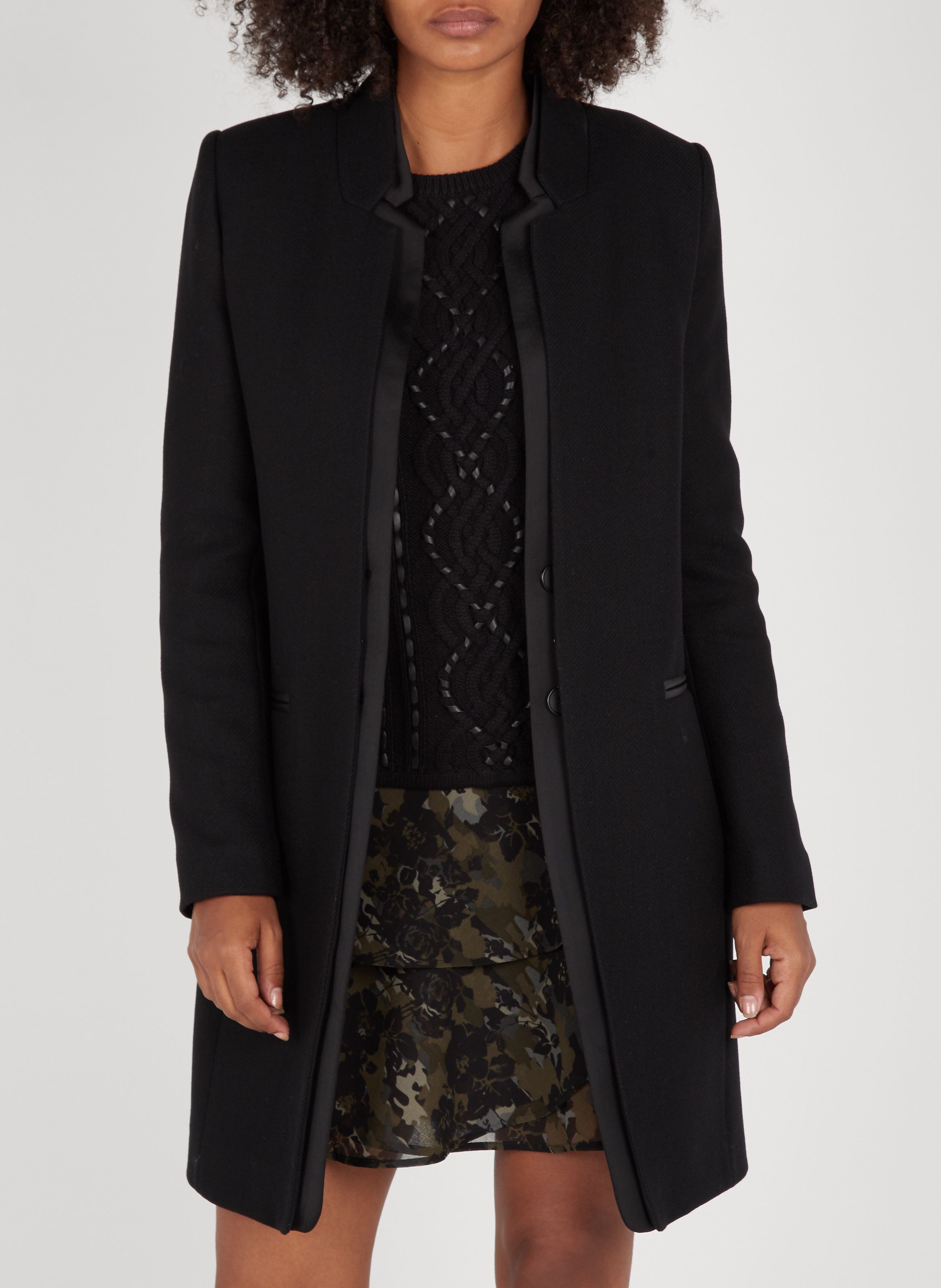 Manteau femme hotsell noir long