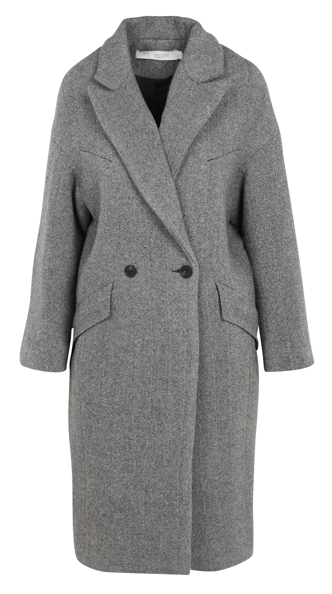 relaxed fit wool coat