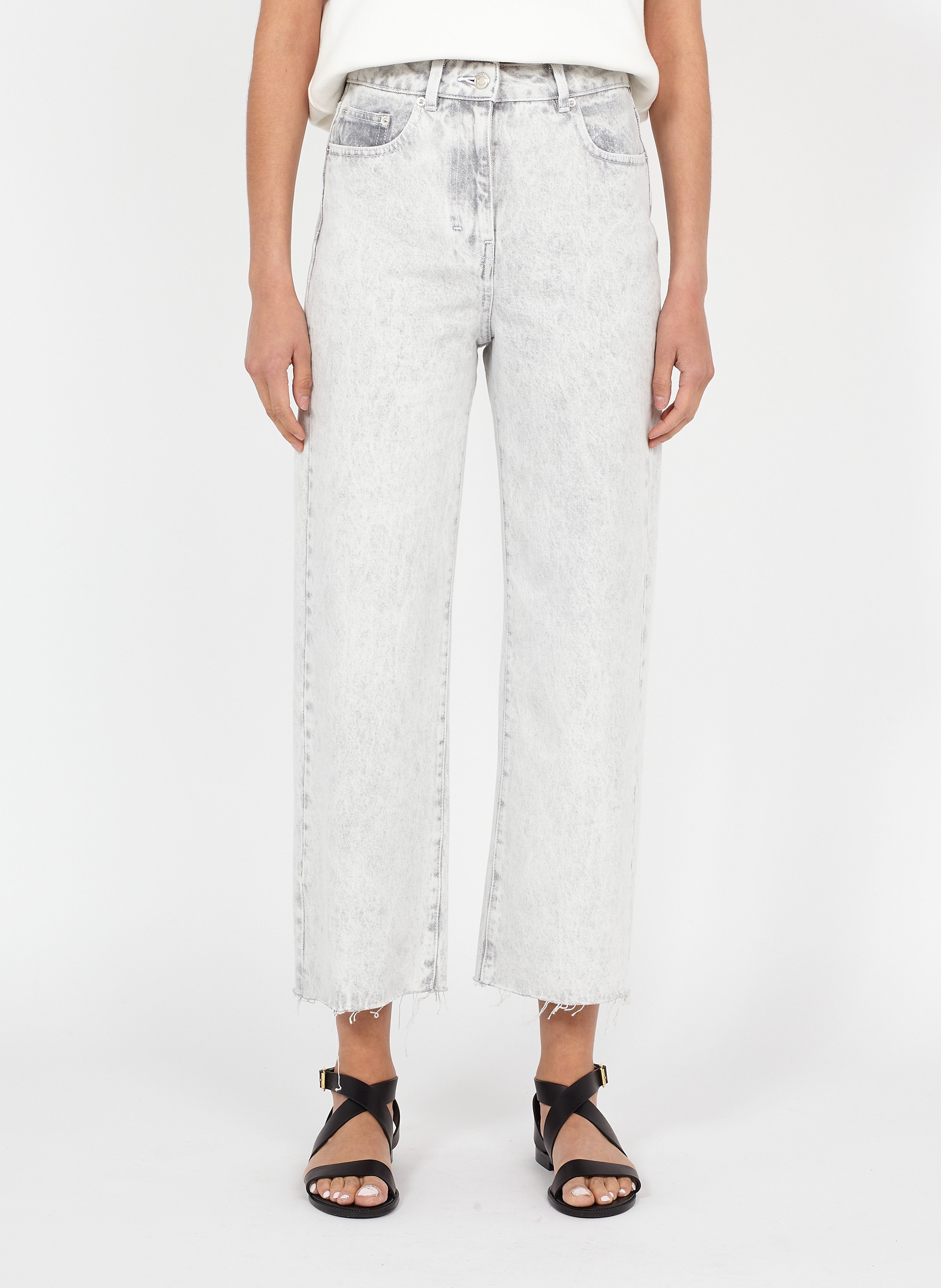 Sale Organic Cotton Wide-leg Jeans 