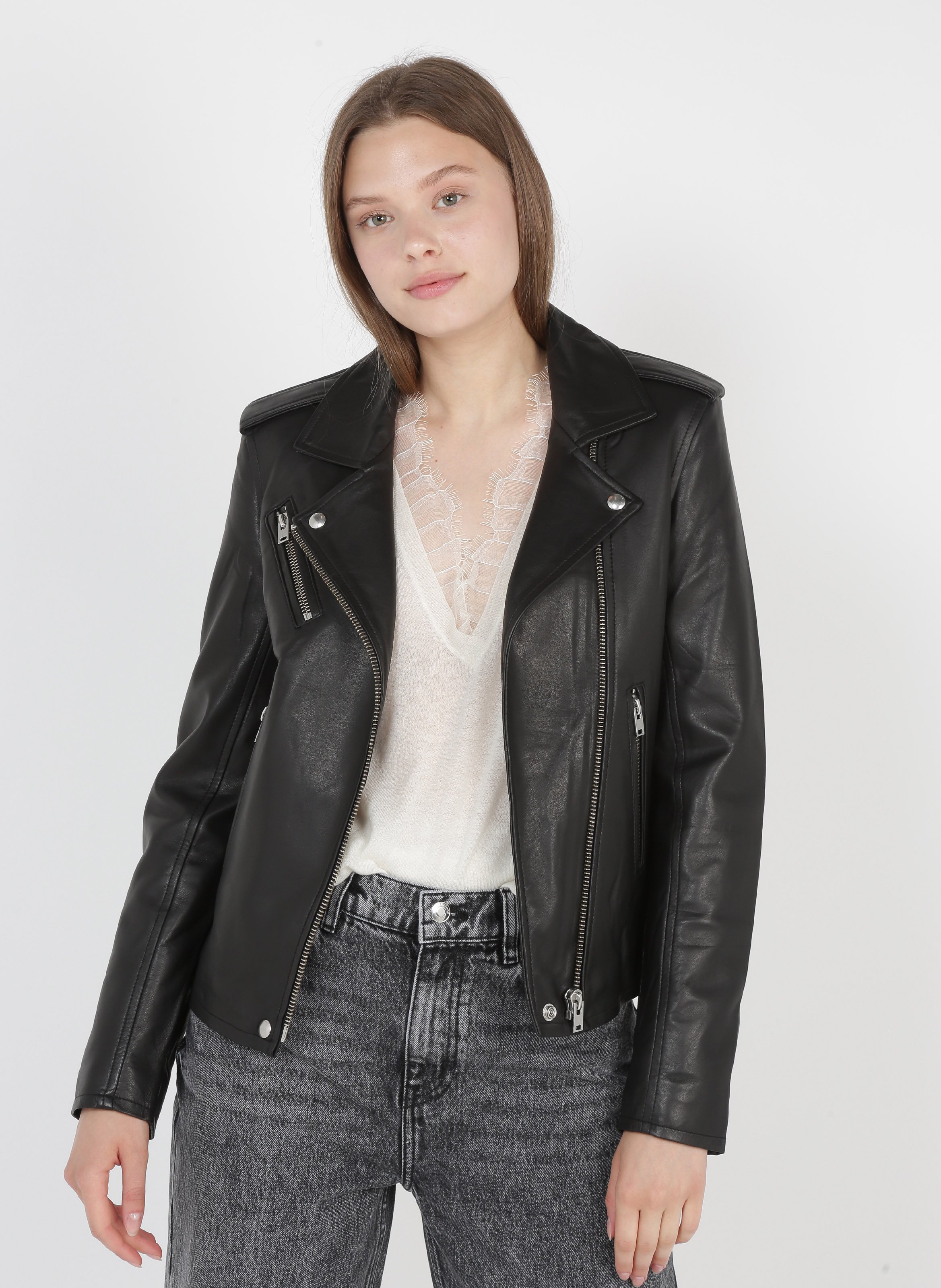 iro studded leather jacket