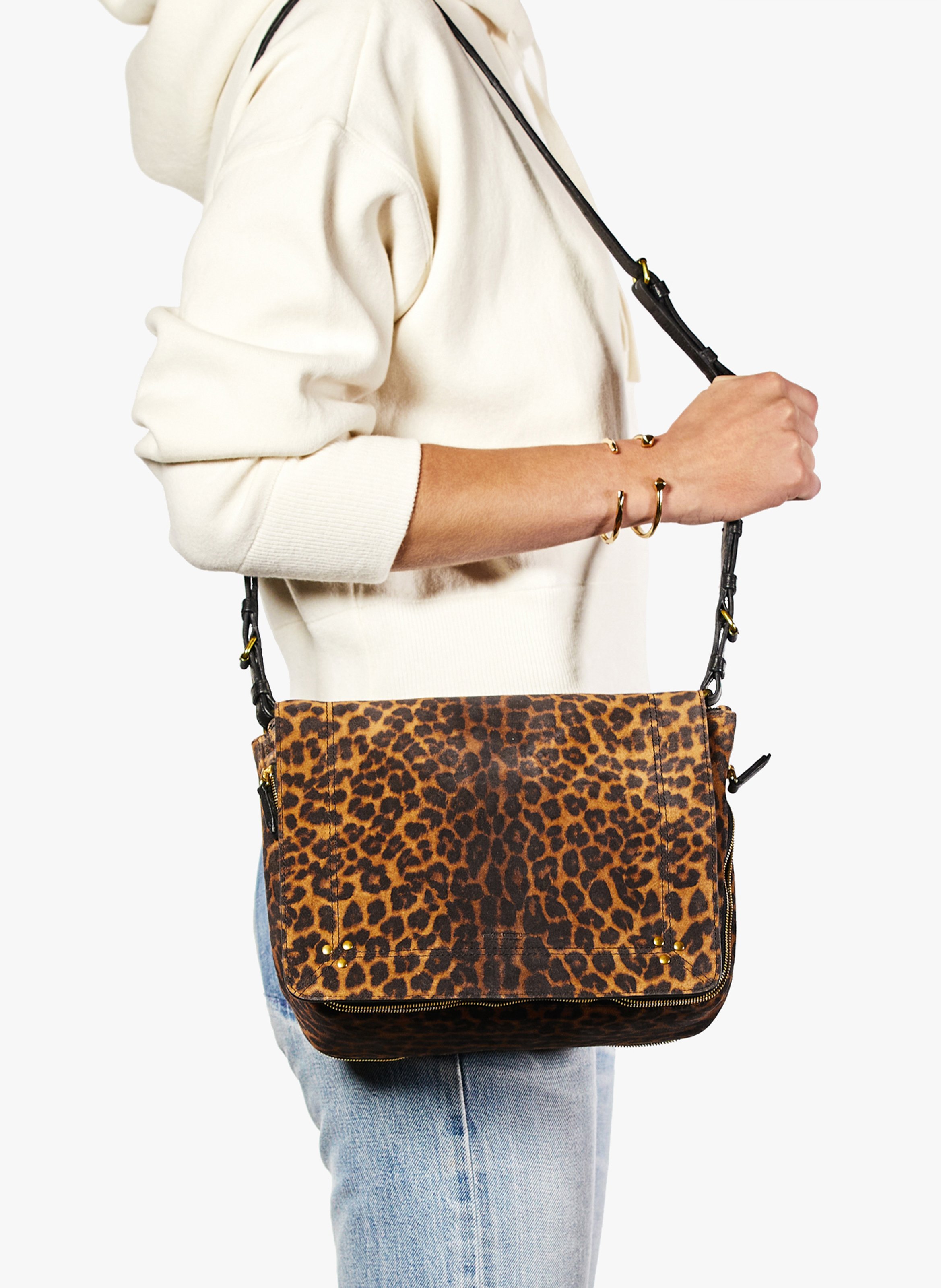 Leopard on sale messenger bag