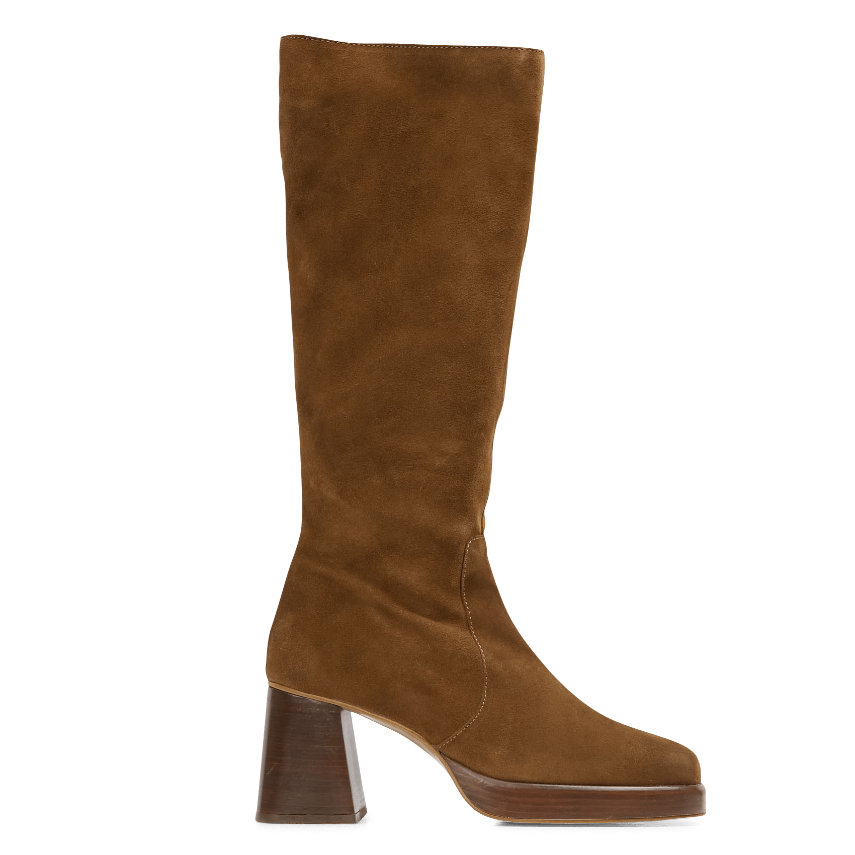 Sale Heeled Leather Boots Cognac Jonak - Women | Place des Tendances
