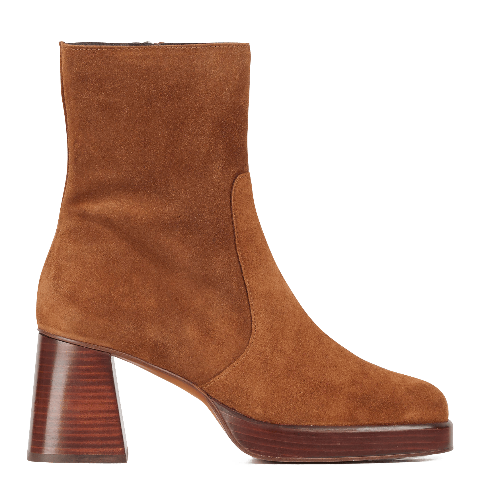 cognac platform boots