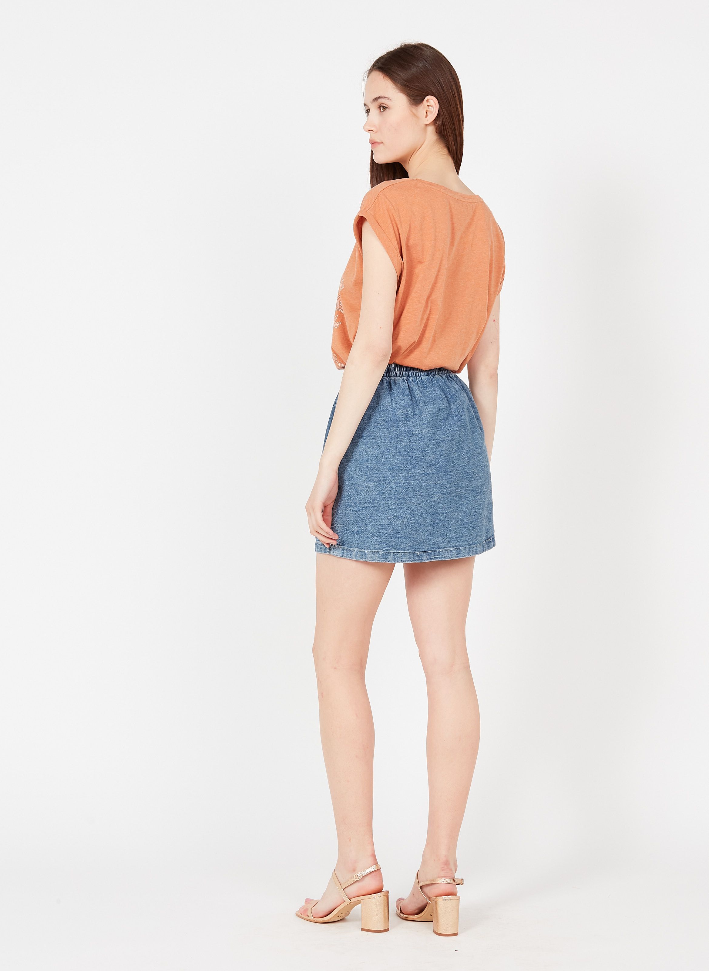 wilfred denim skirt