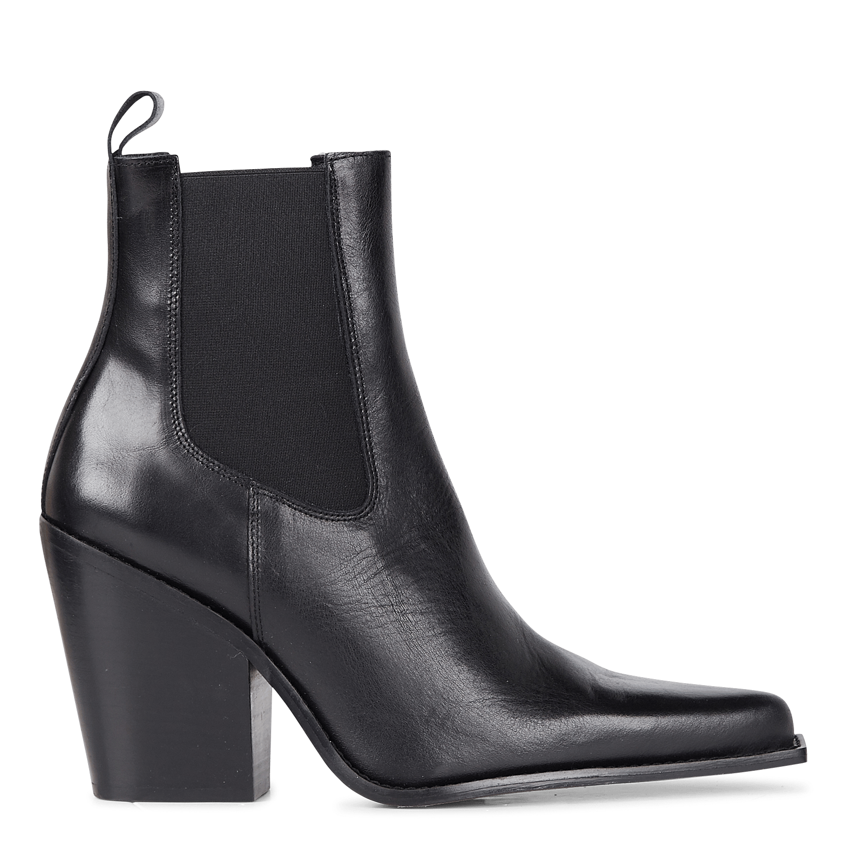 pointed toe calf boots