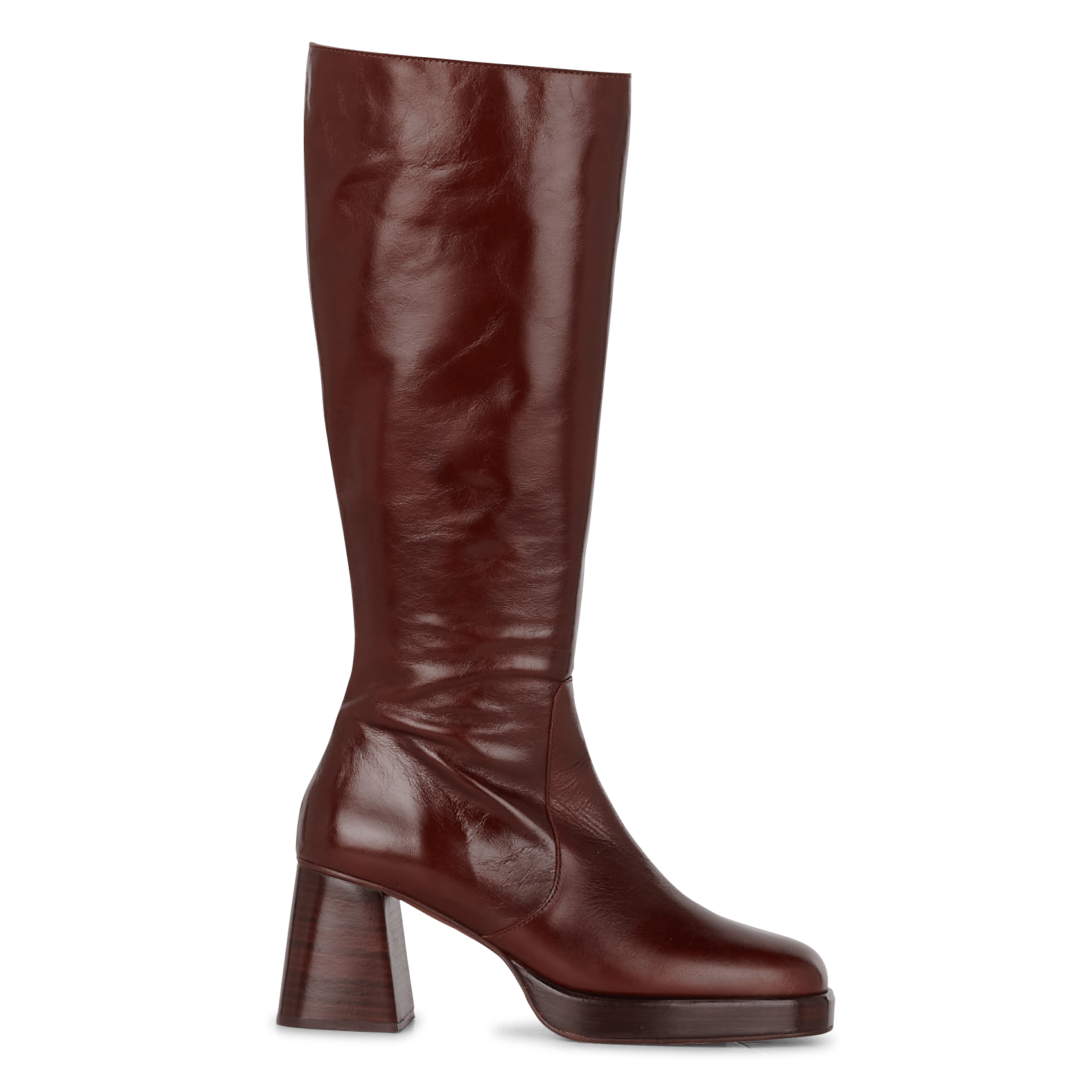 jonak high boots with square toe