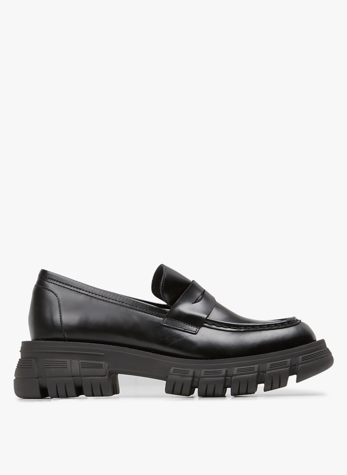 JONAK Black Leather loafers