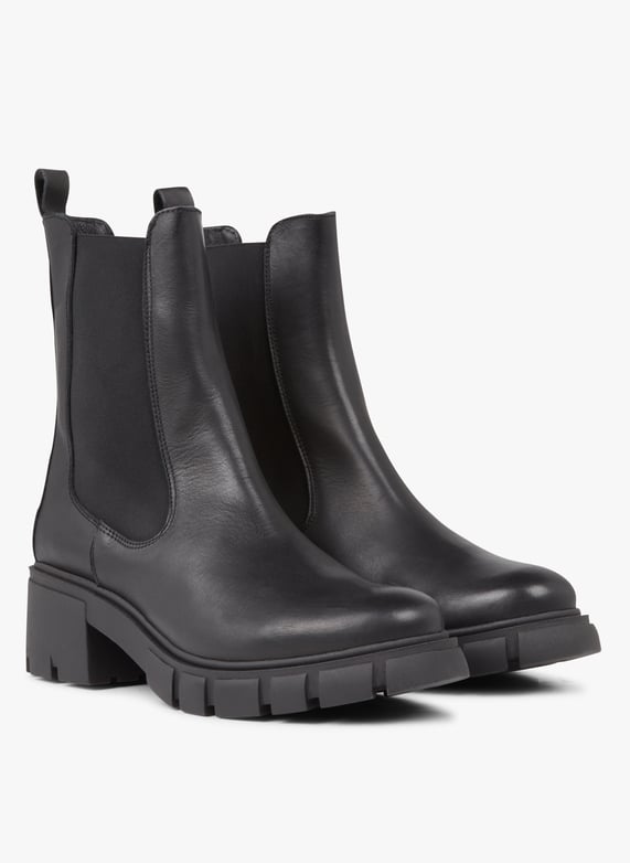 Leather Mid calf Boots With Lugged Sole Noir Jonak Women 601 MOISE CUIR 26 NOIR Place des Tendances Europe