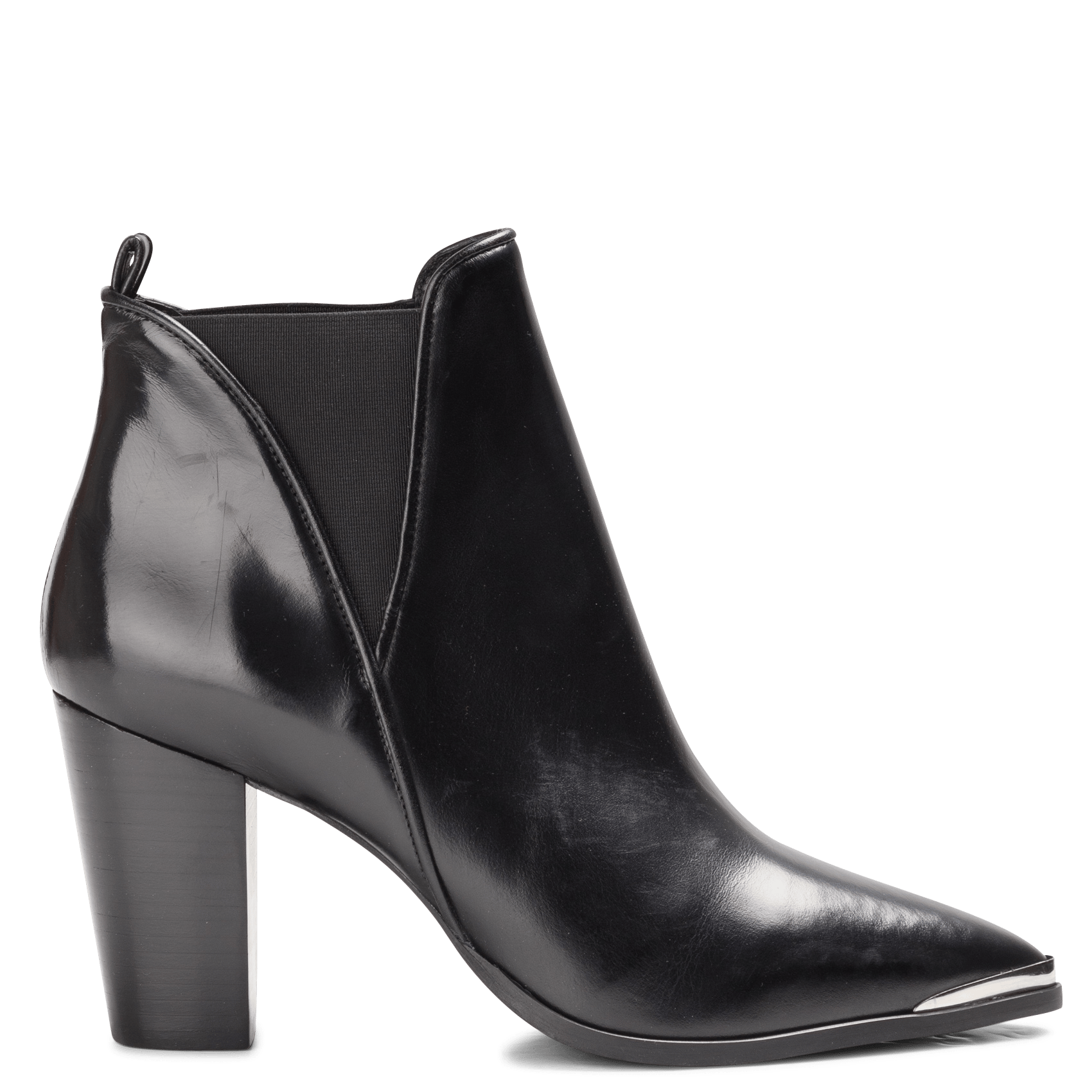 pointed toe calf boots