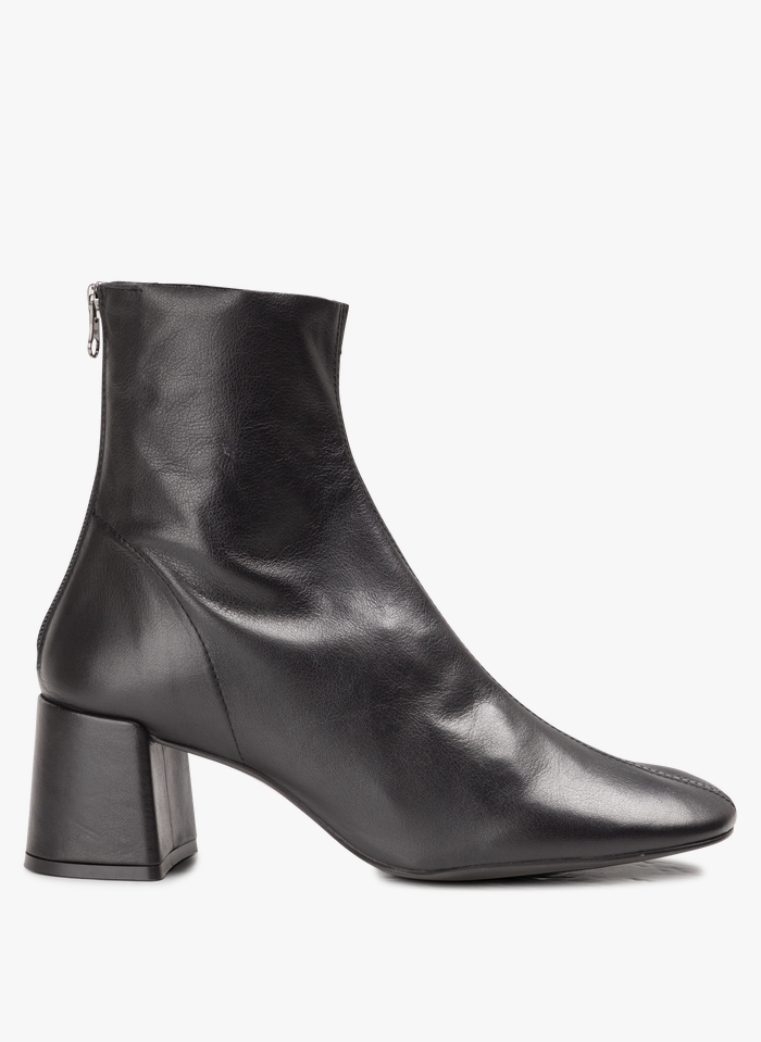 JONAK Black Smooth leather mid-calf boots