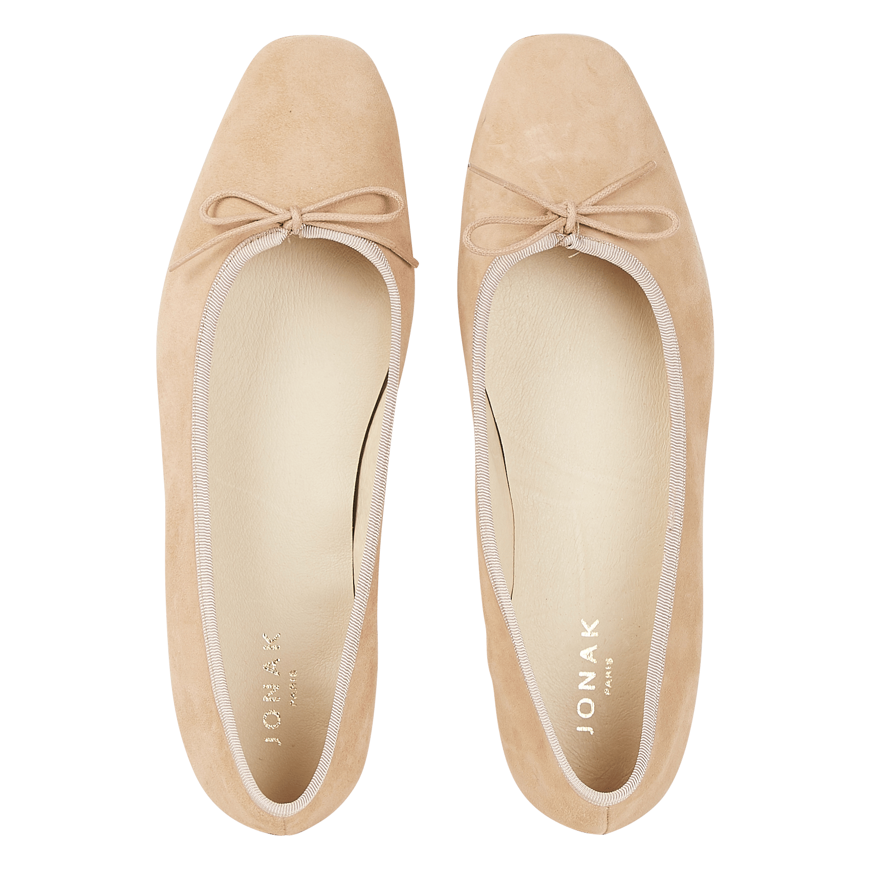 Suede Ballet Pumps Beige Jonak - Women 