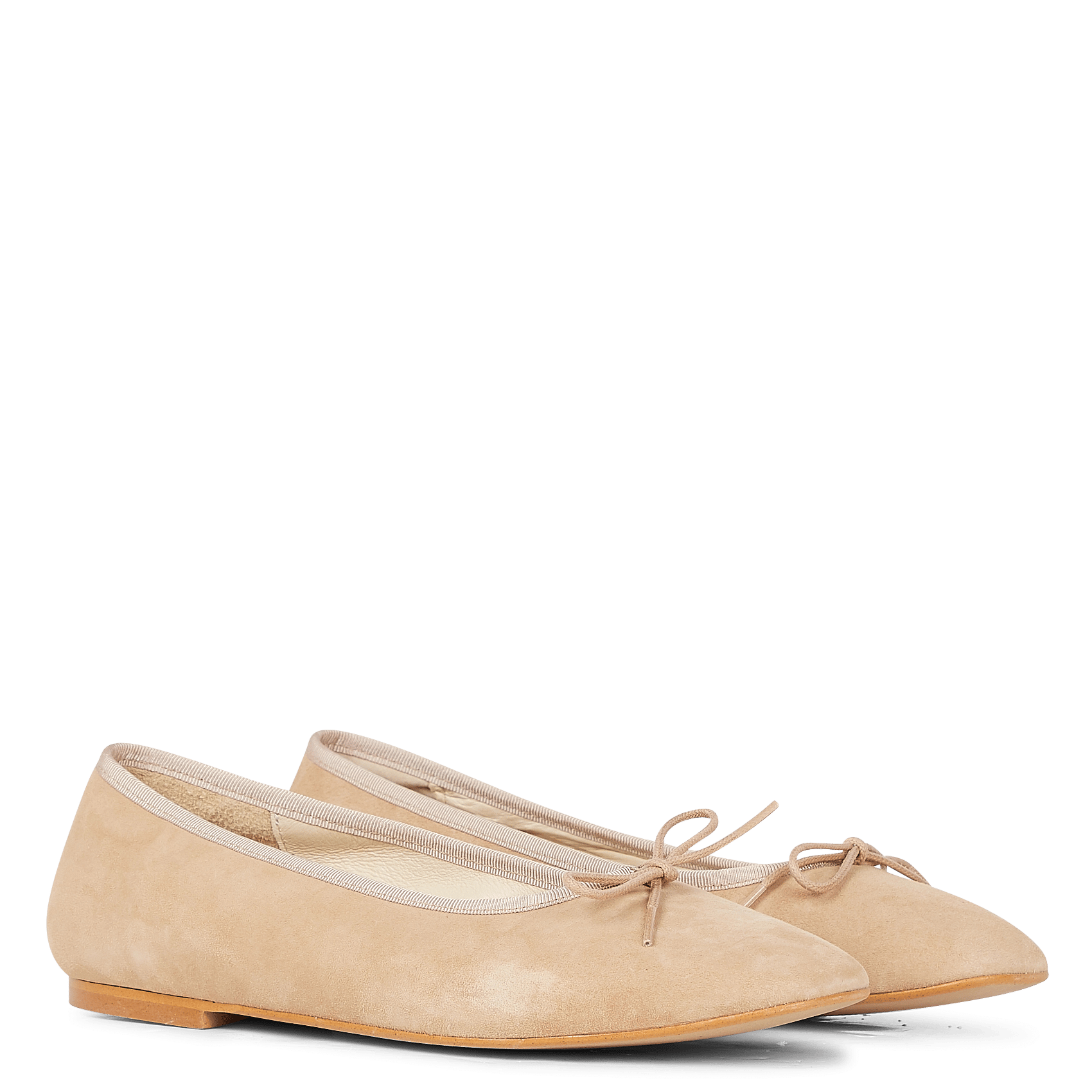 Suede Ballet Pumps Beige Jonak - Women 