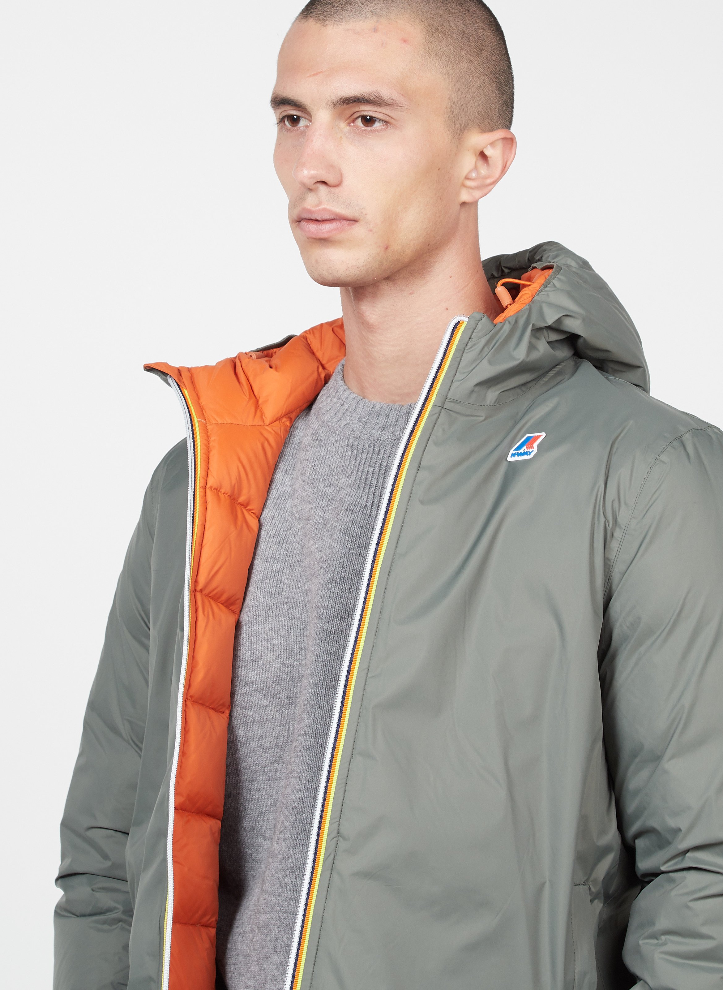 Hooded Waterproof Padded Jacket Green 
