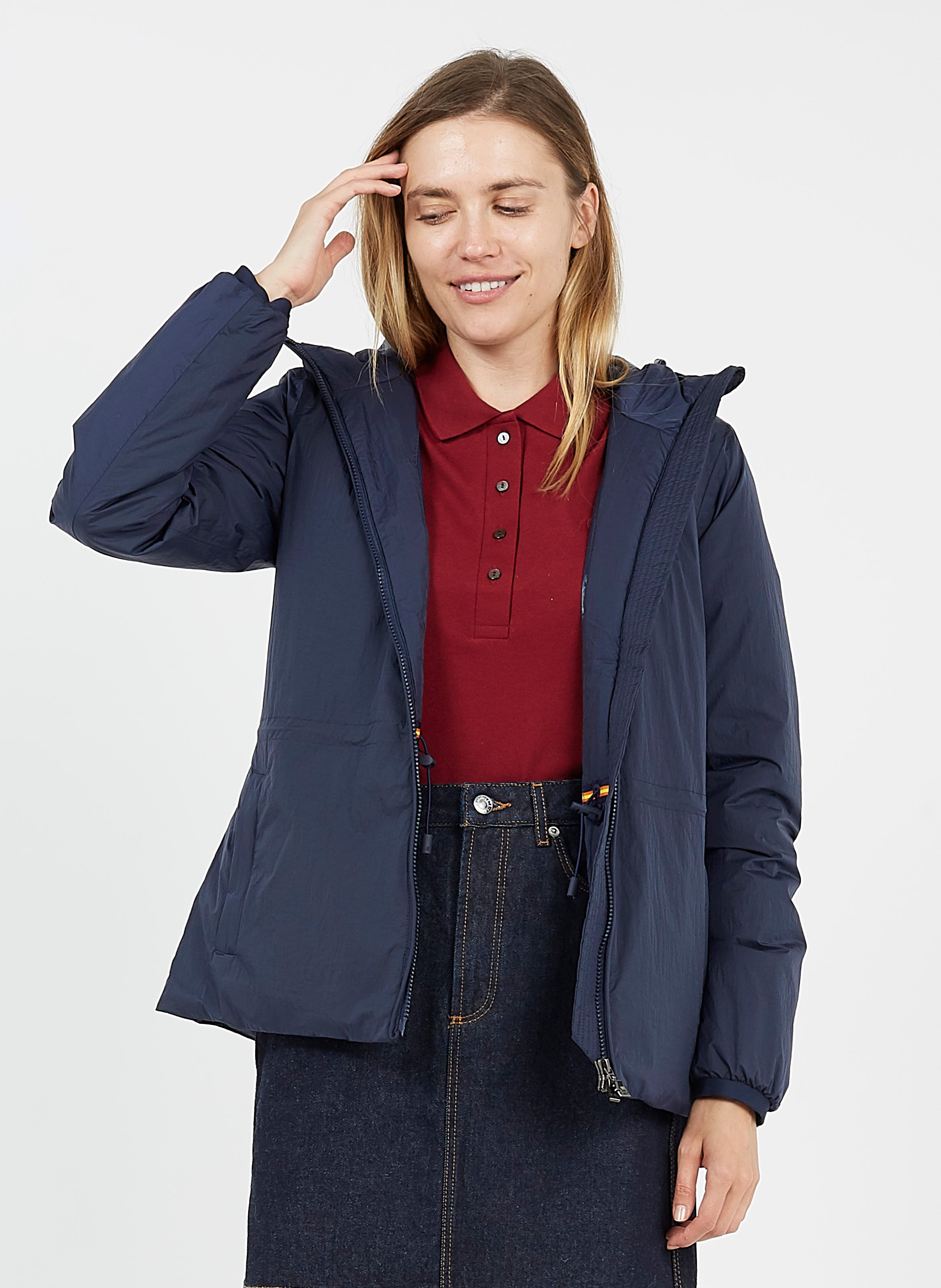 k way jacket navy
