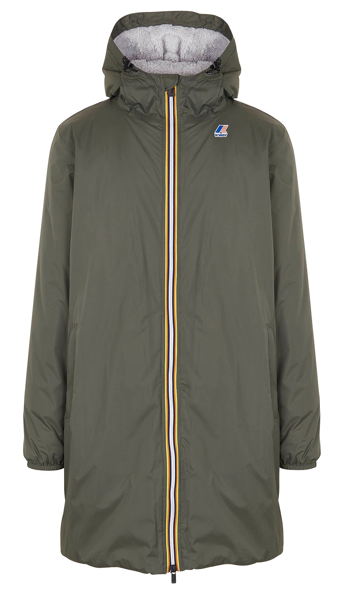 khaki green rain jacket