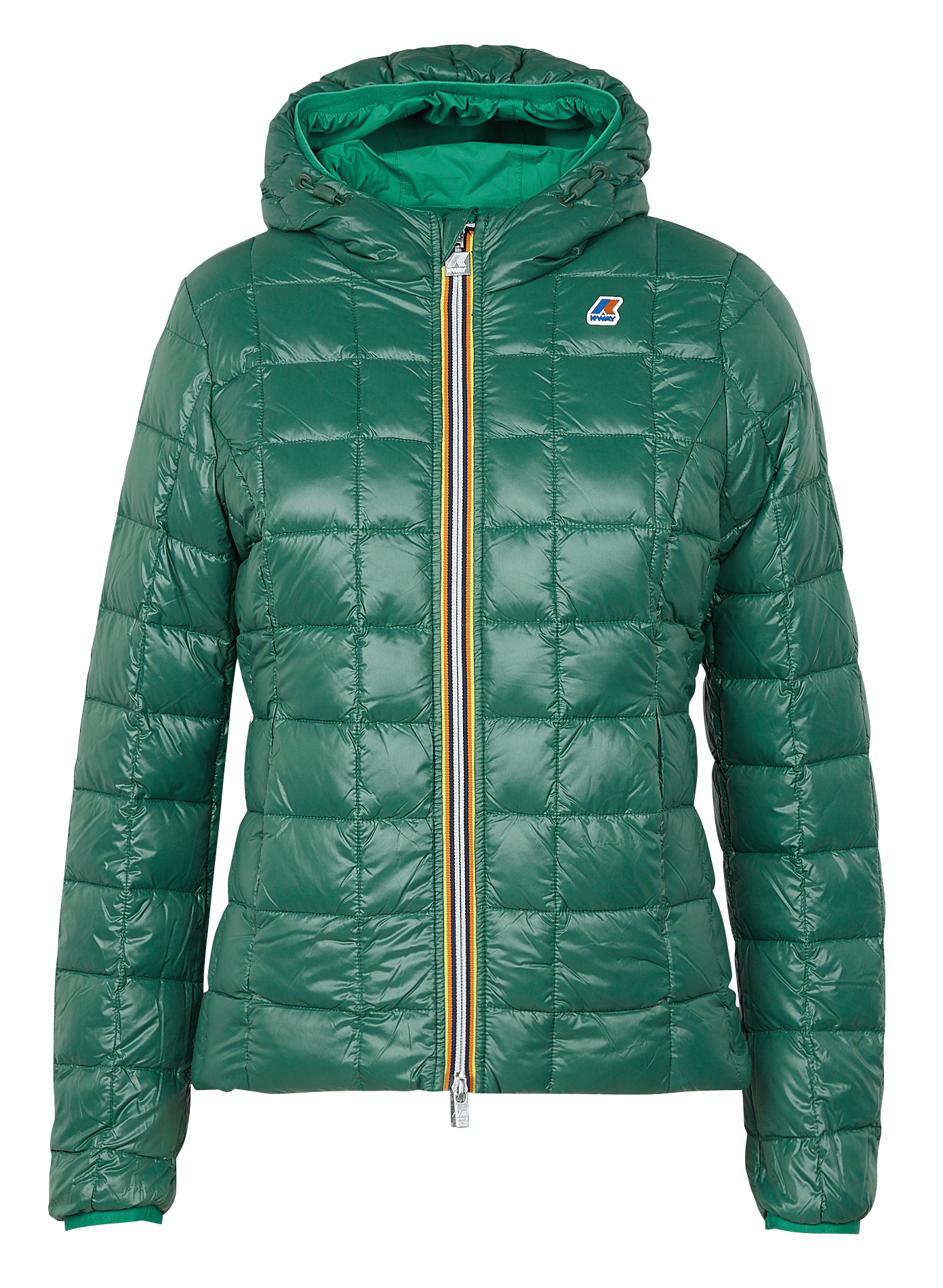 emerald green rain jacket