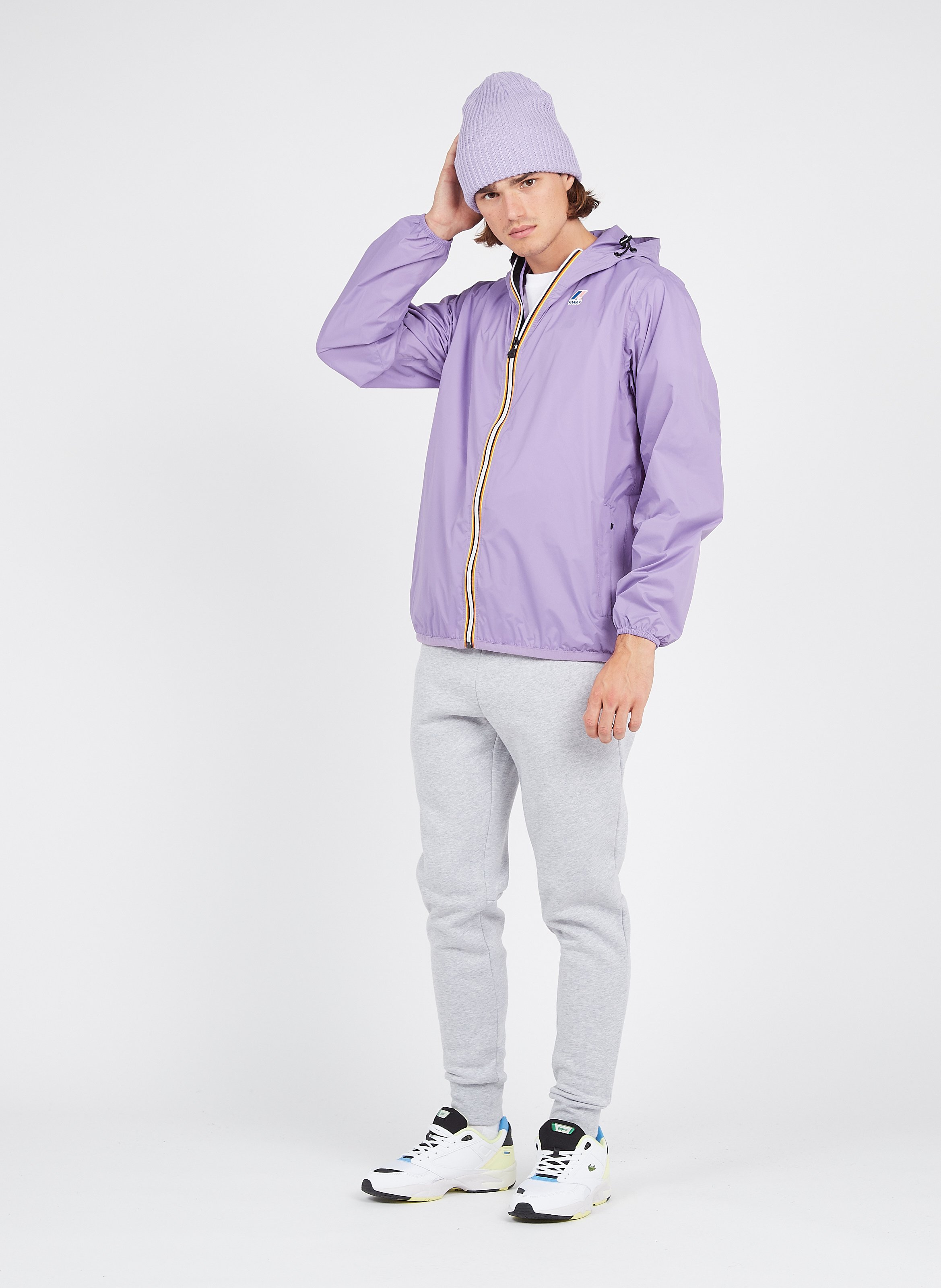 Regular-fit Screen-printed Windbreaker 