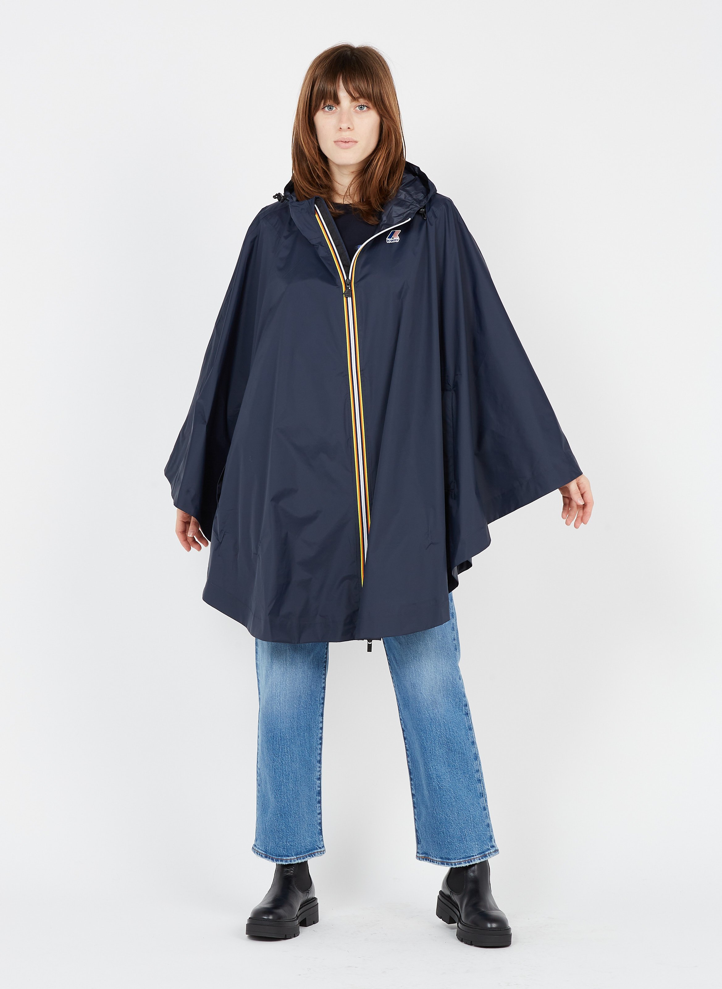 zip up rain poncho