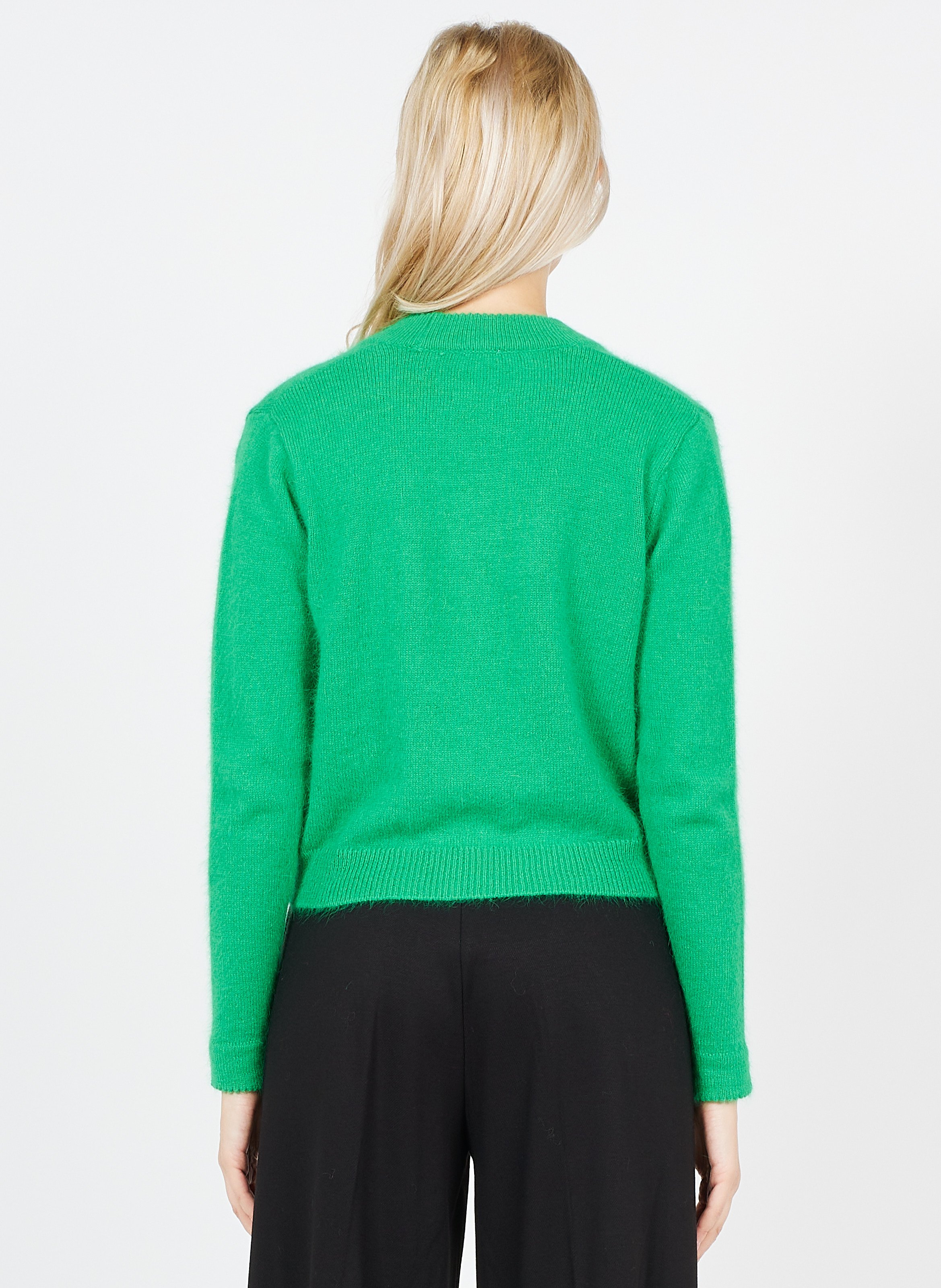 Angora V-neck Cardigan Menthe Karl Marc 