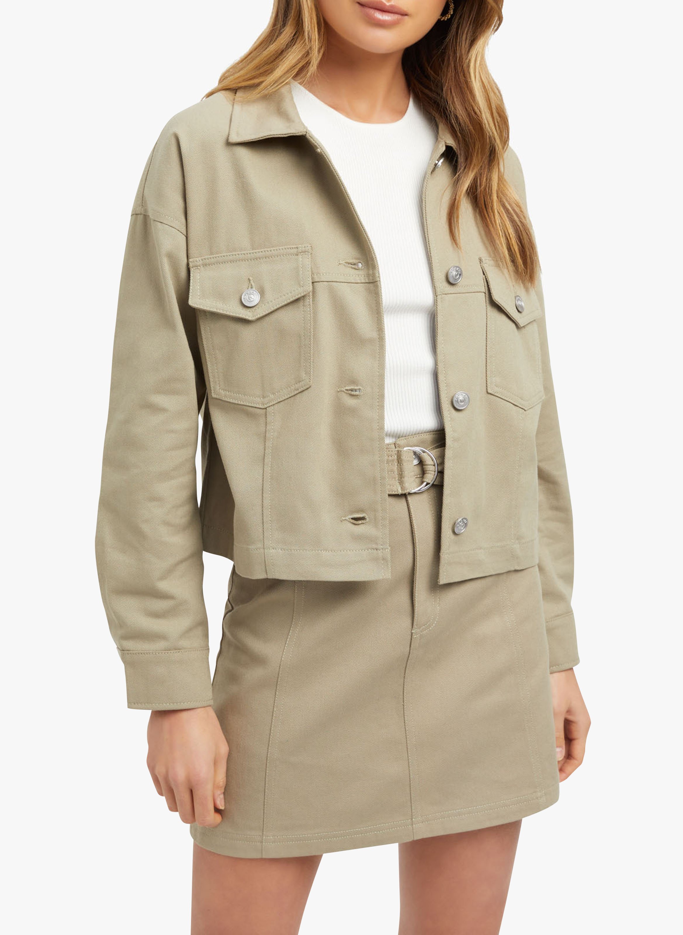 oversized khaki jacket