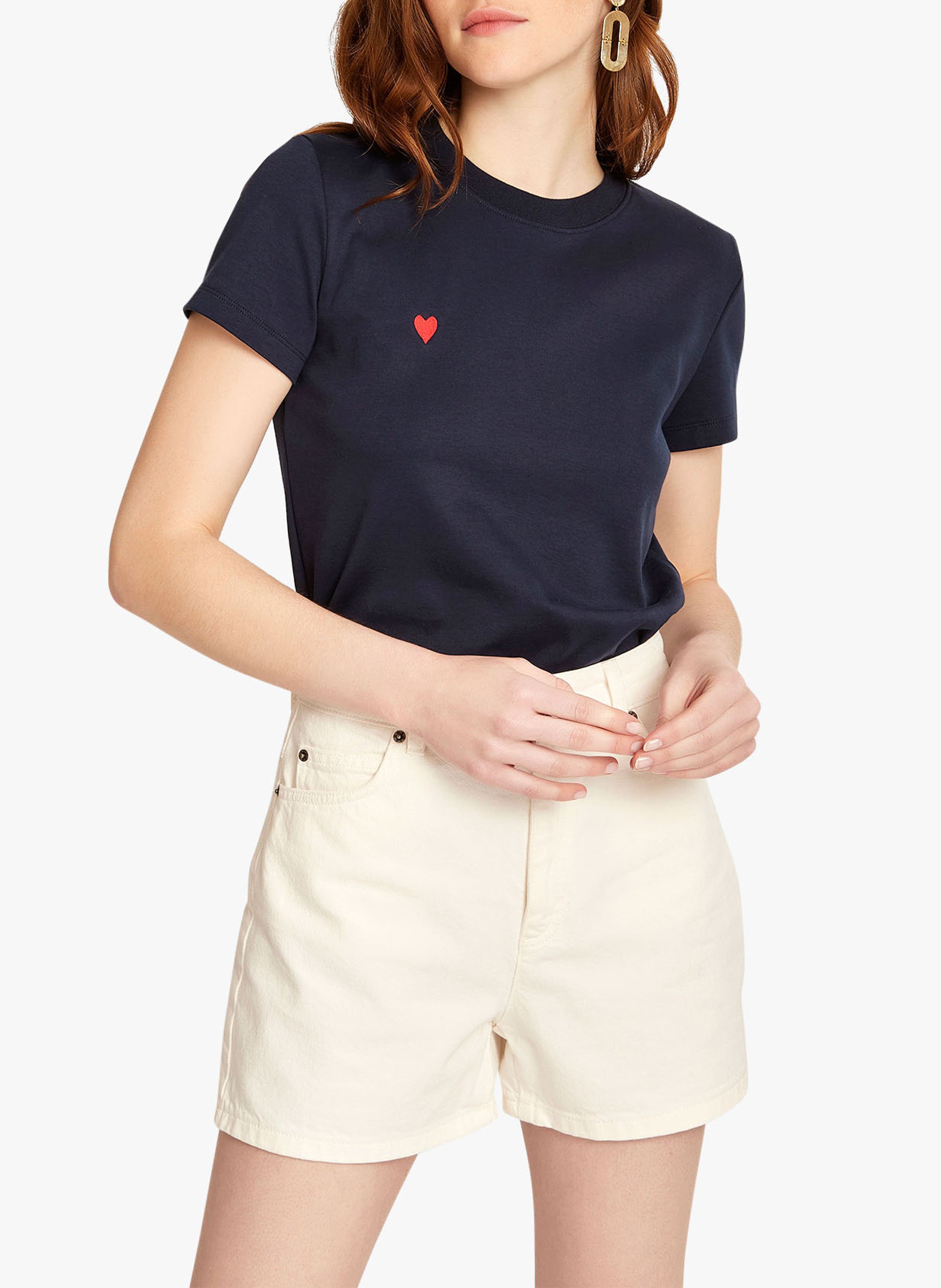 Embroidered Heart Marine Kookai - Women 