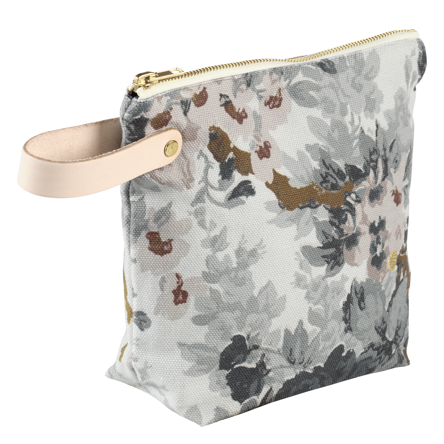 Small Printed Cotton Toiletry Bag 