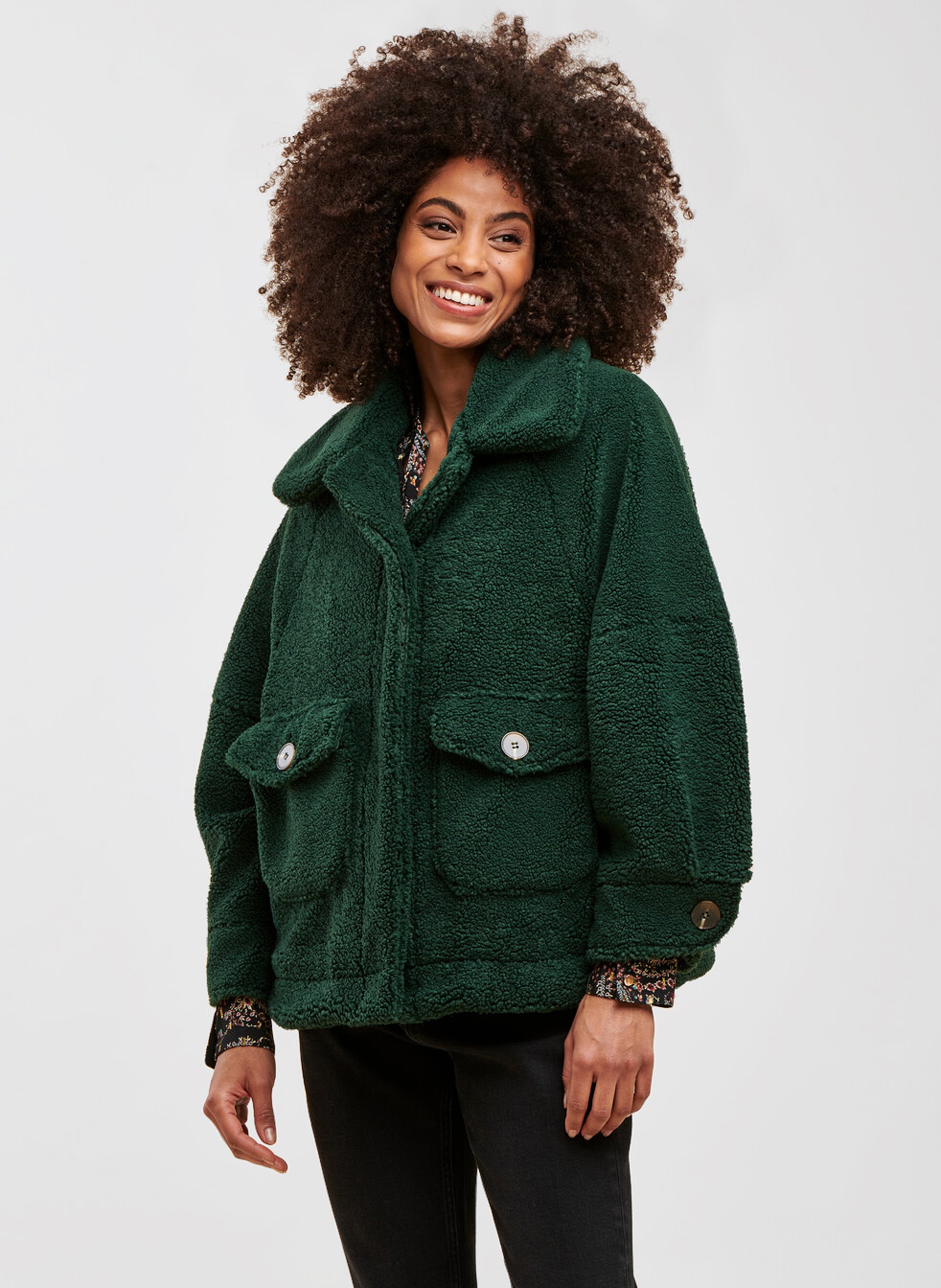 green waterproof jacket