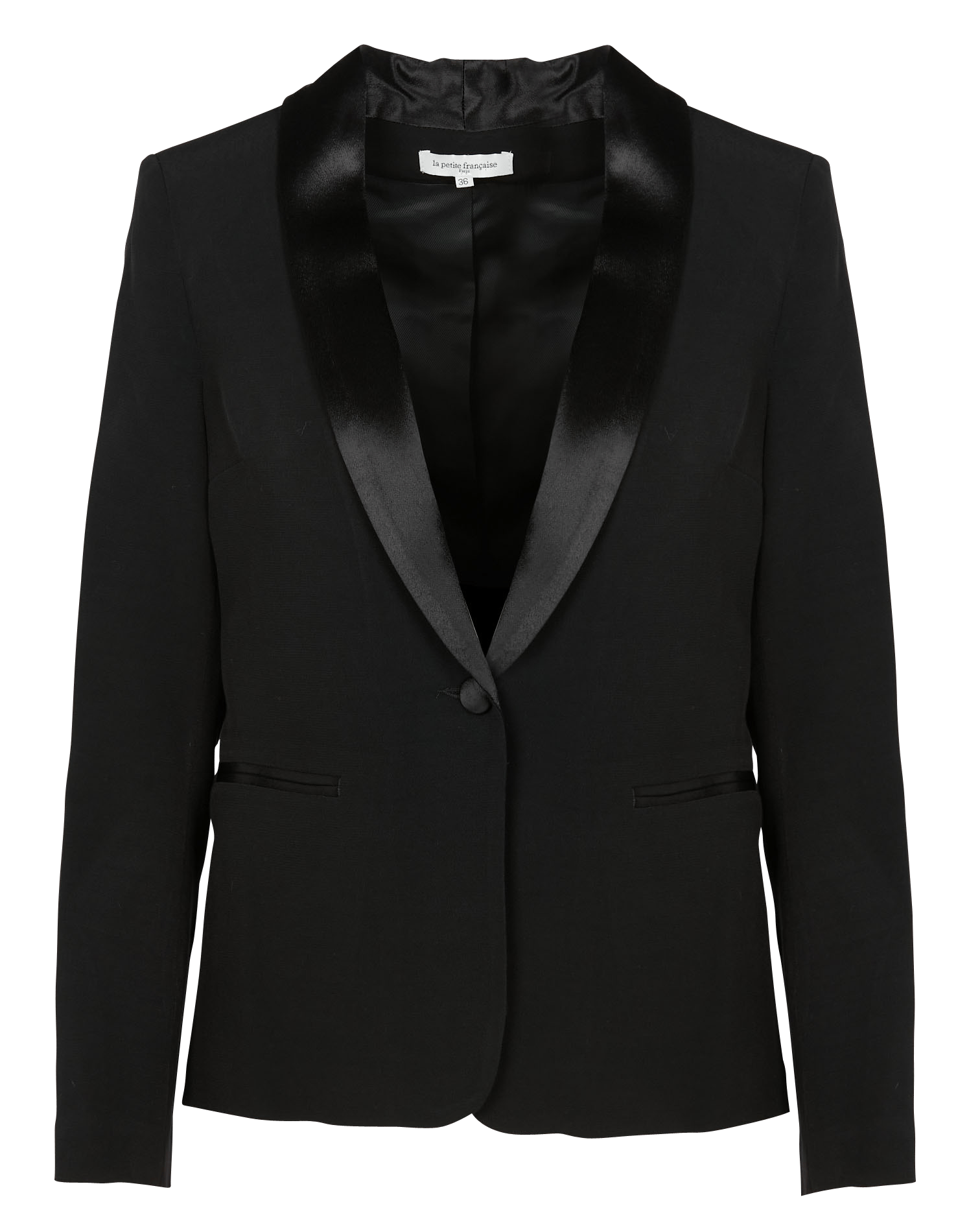black crepe coat