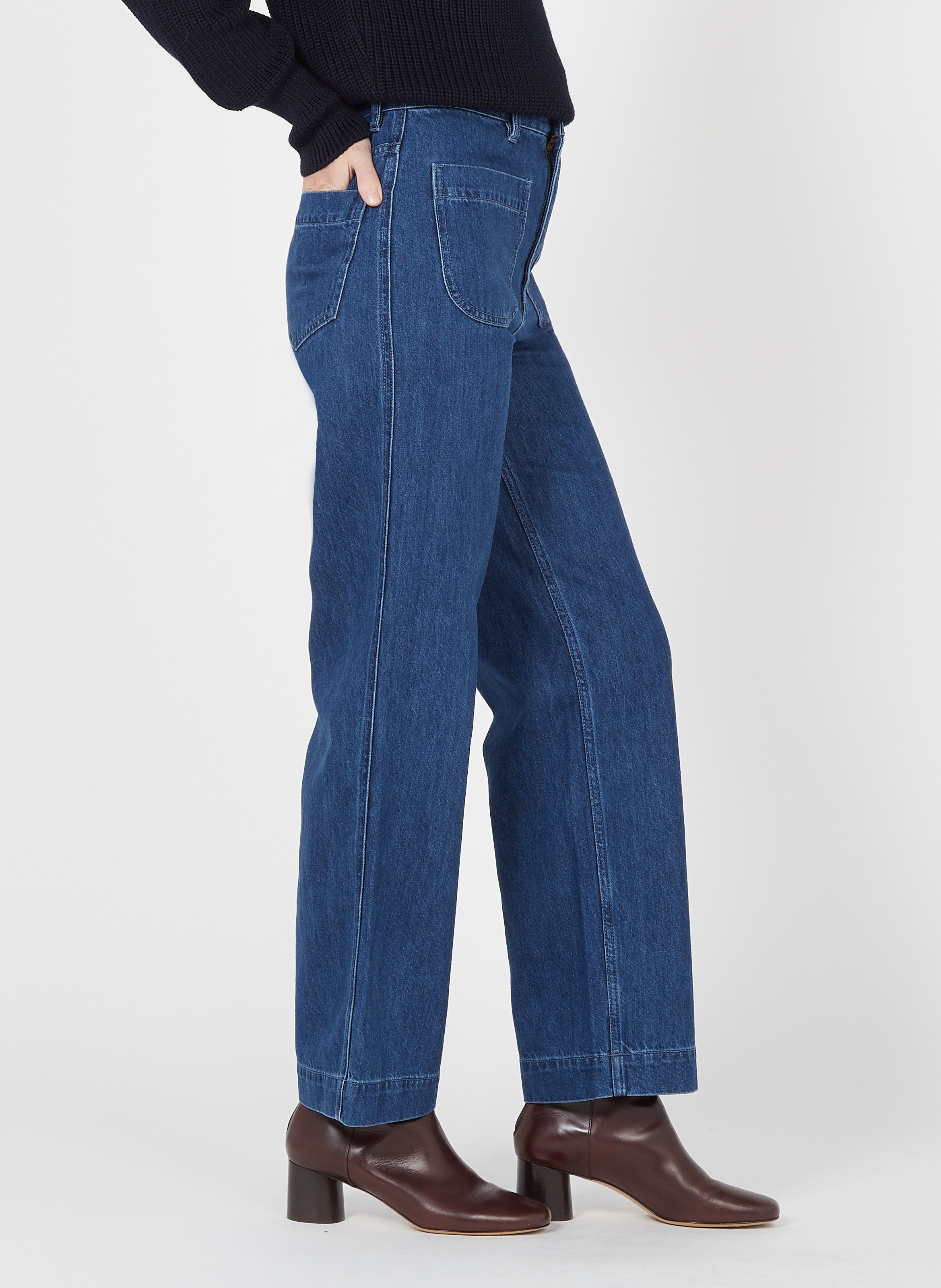 High-rise Wide-leg Jeans In 41 Lab Dip - Women | Place des Tendances