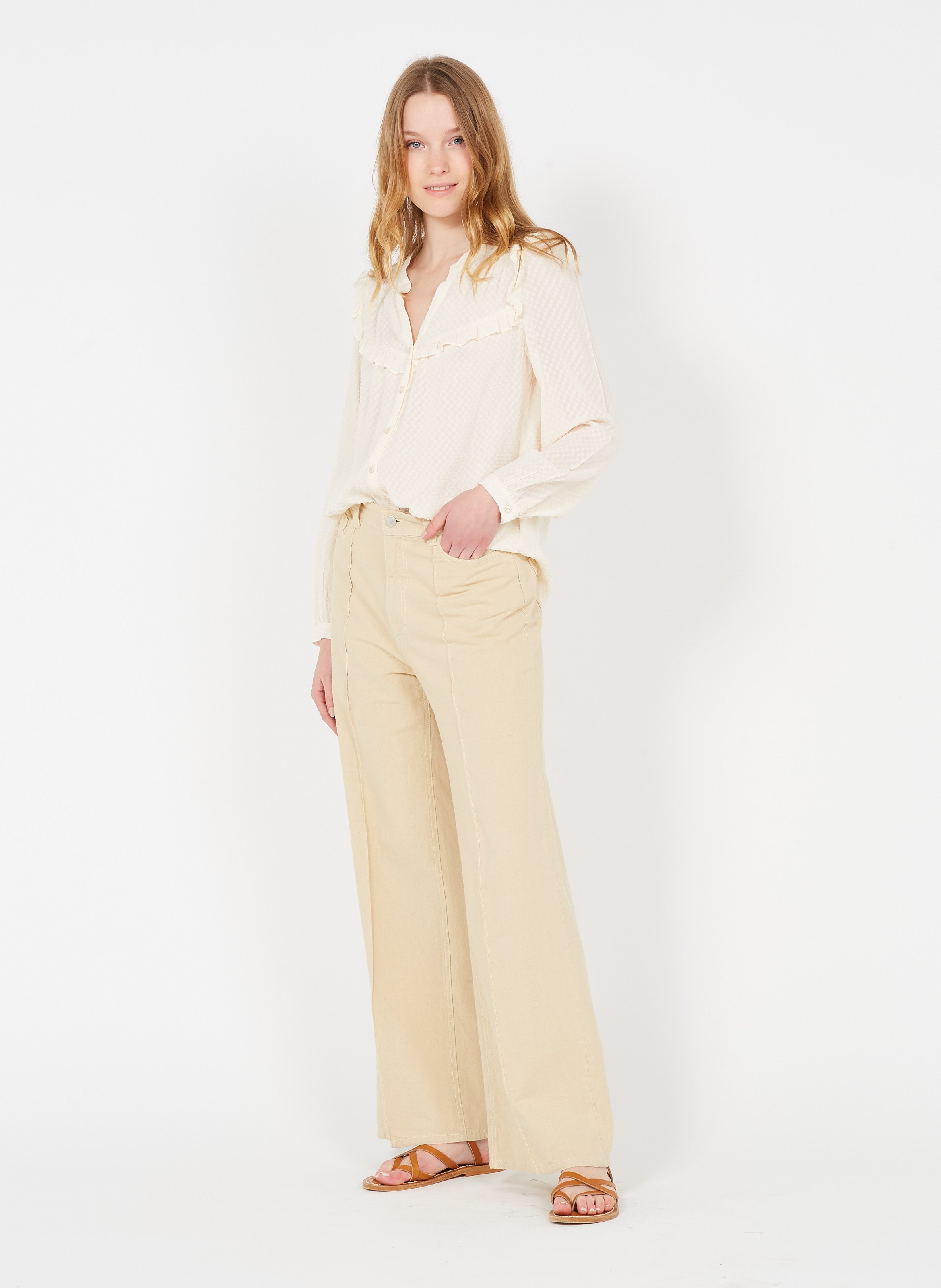 Linen Pants Coquillage Lab Dip - Women 