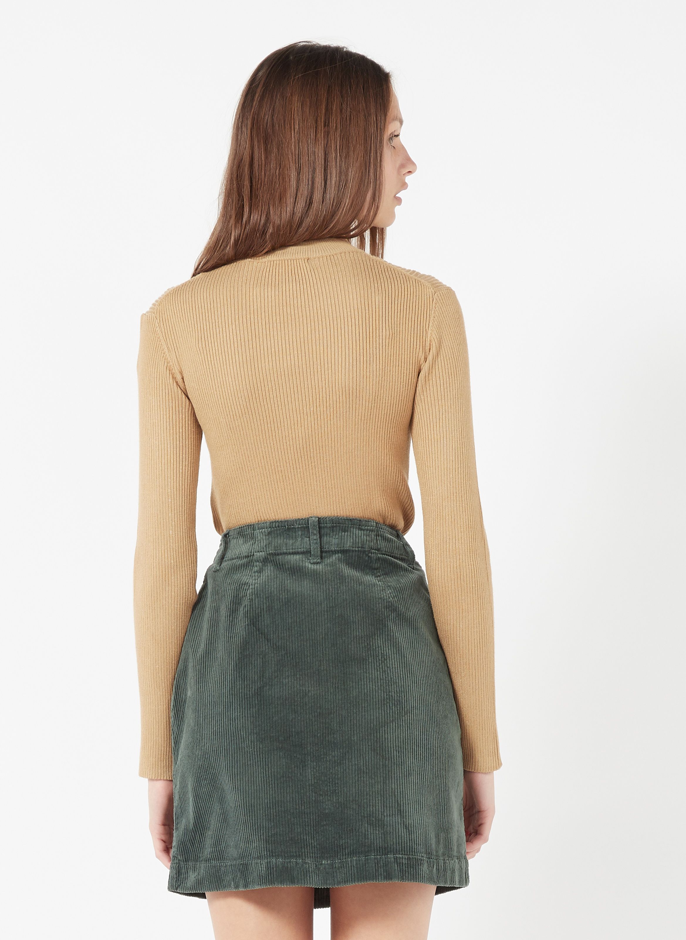 cotton velvet skirt
